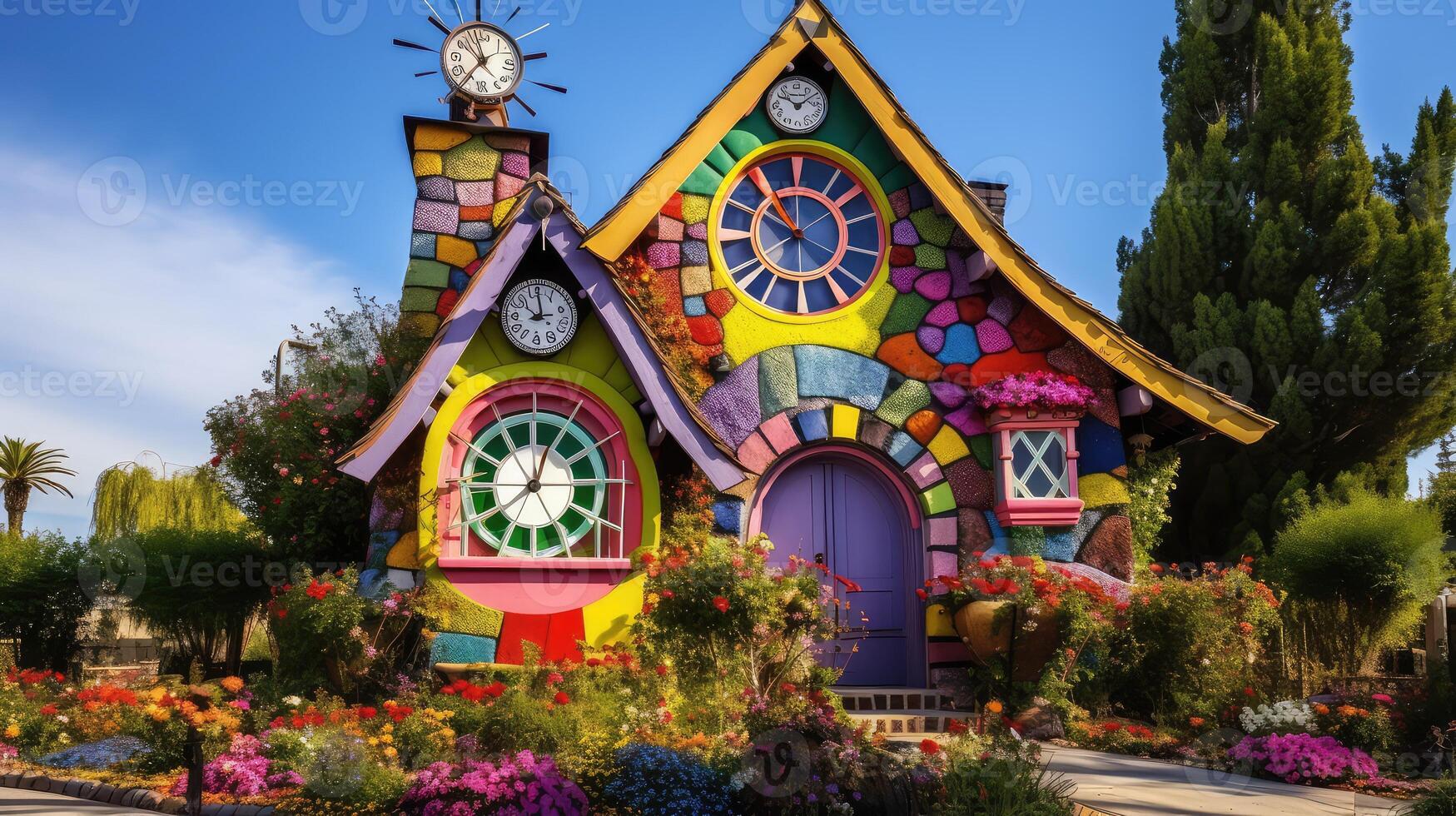 design clock house photo