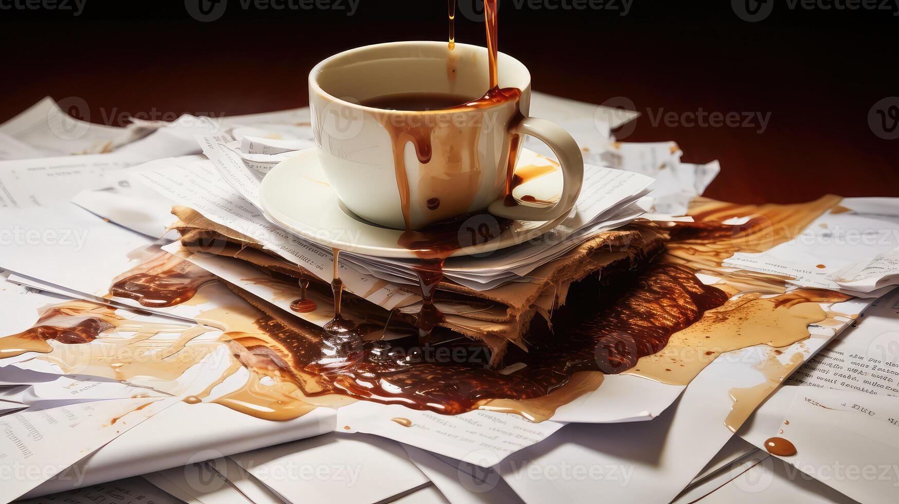 ruined coffee spill photo