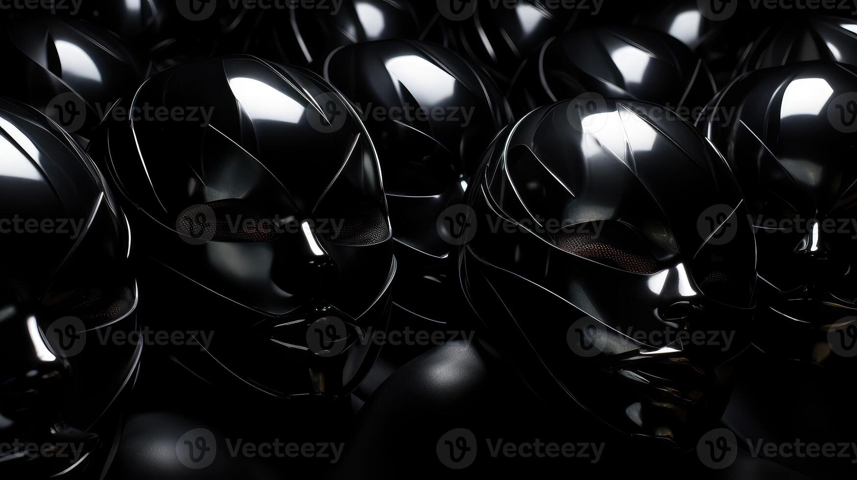modern black masks photo