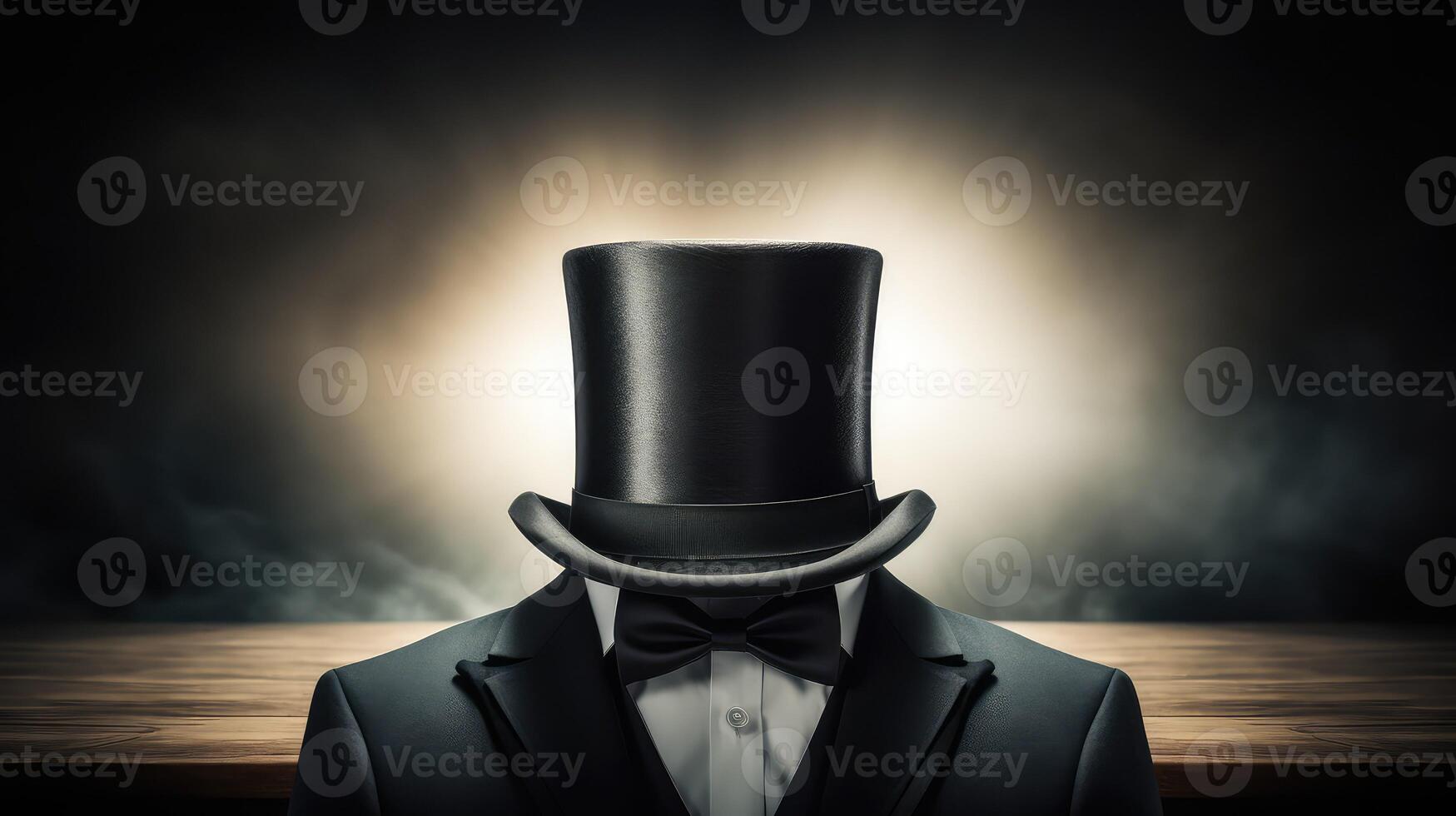 elegance black top hat photo