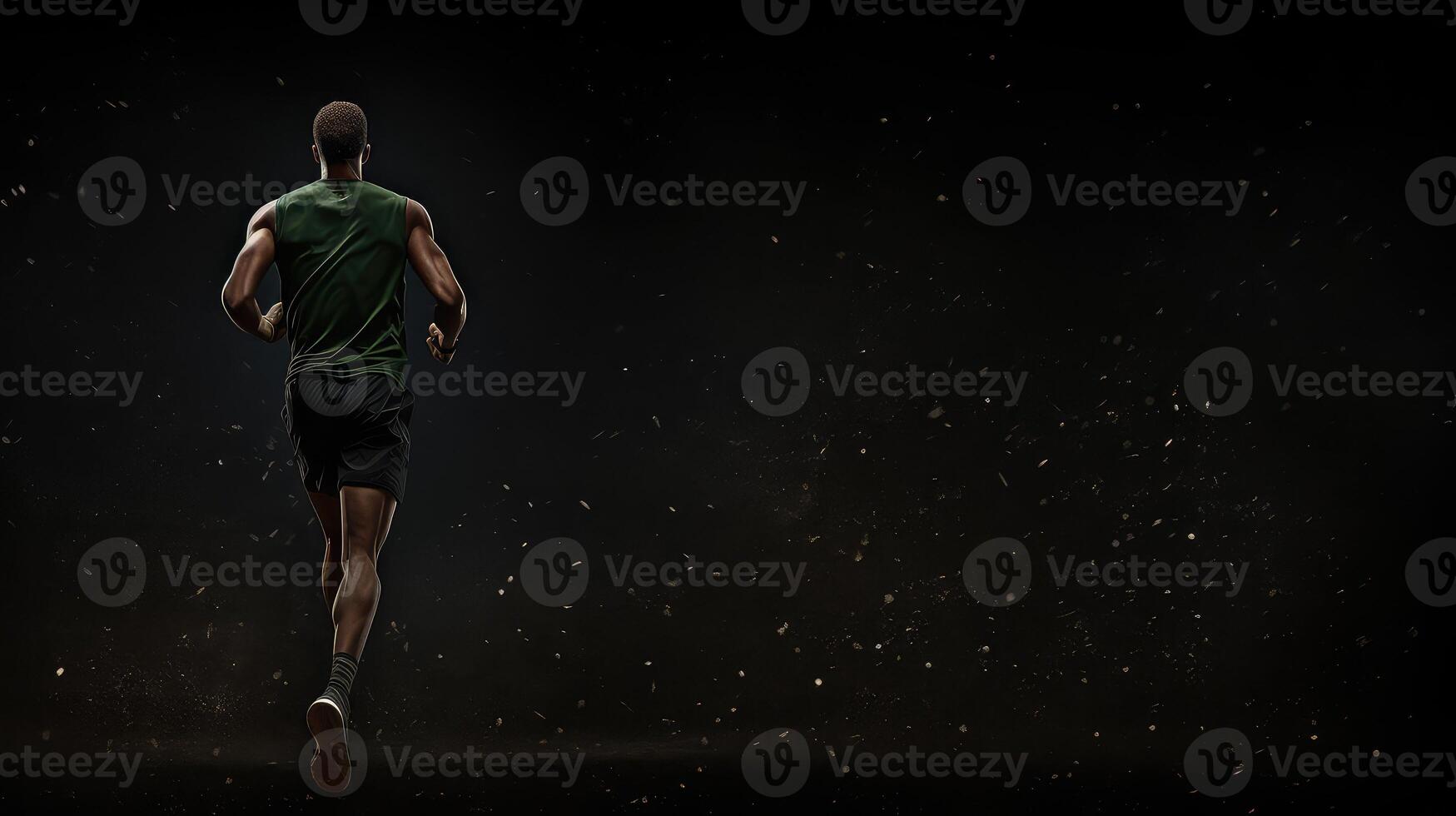 green black runner photo