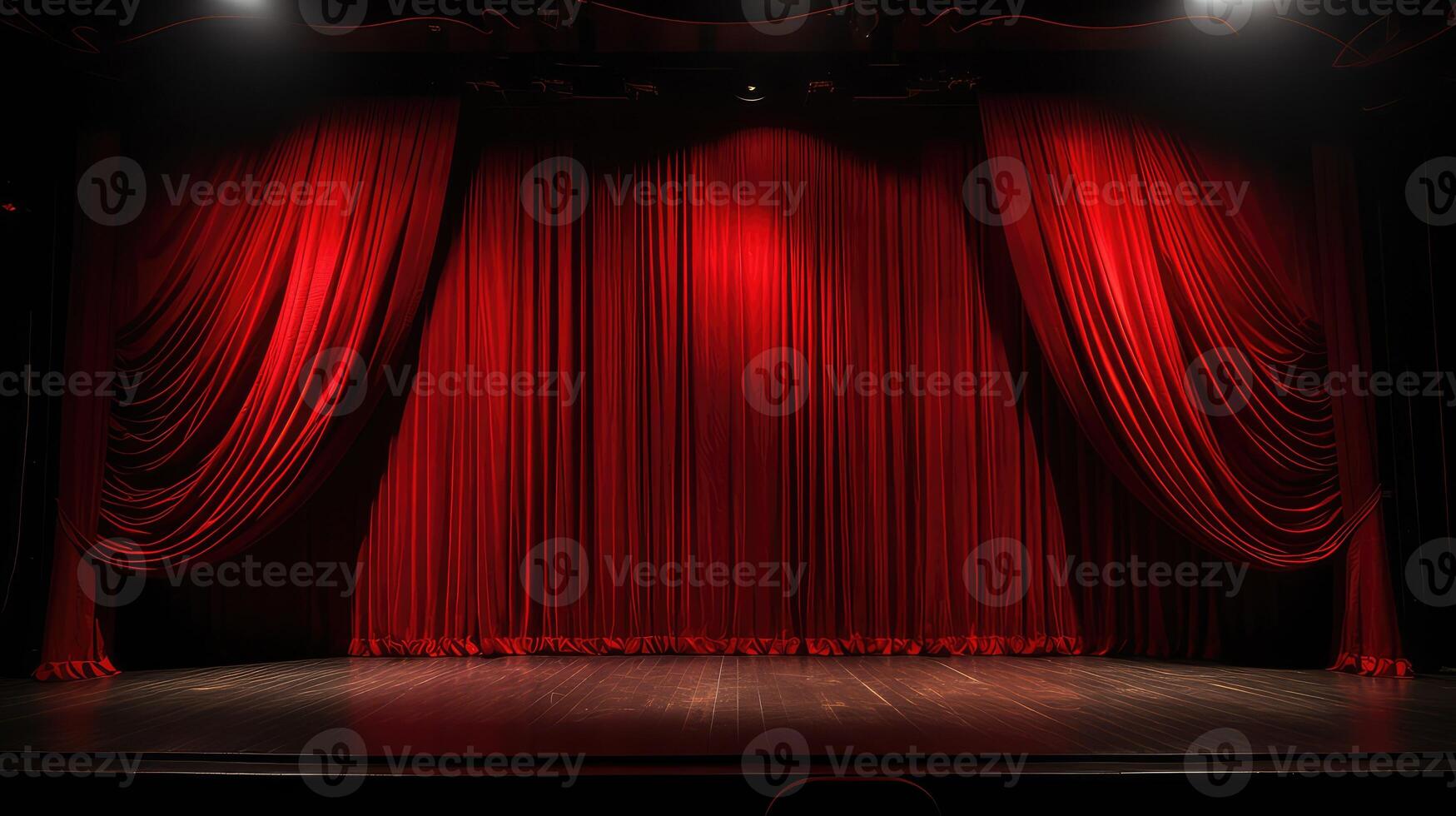 backdrop red stage curtains photo