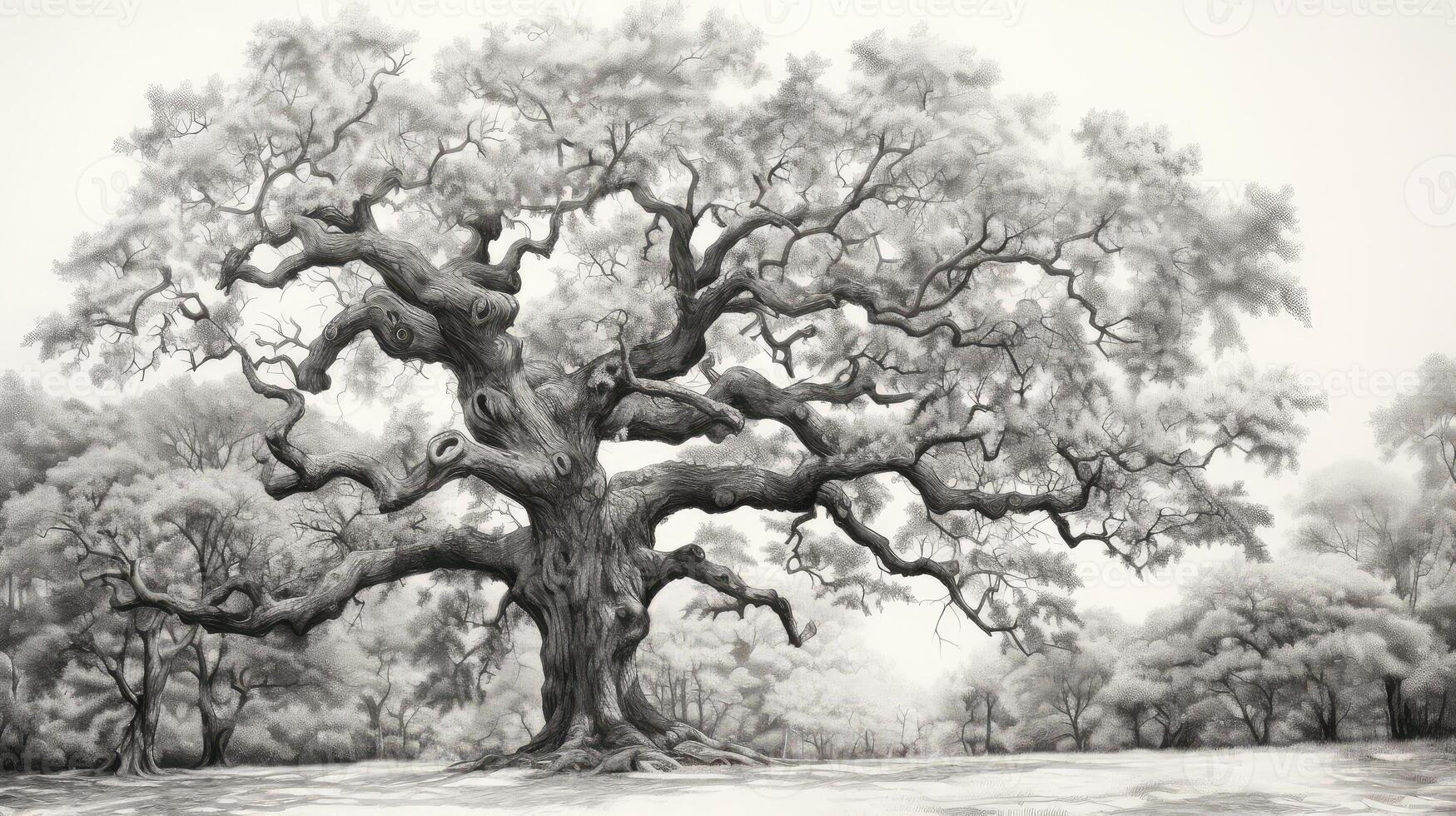 branches tree drawing photo