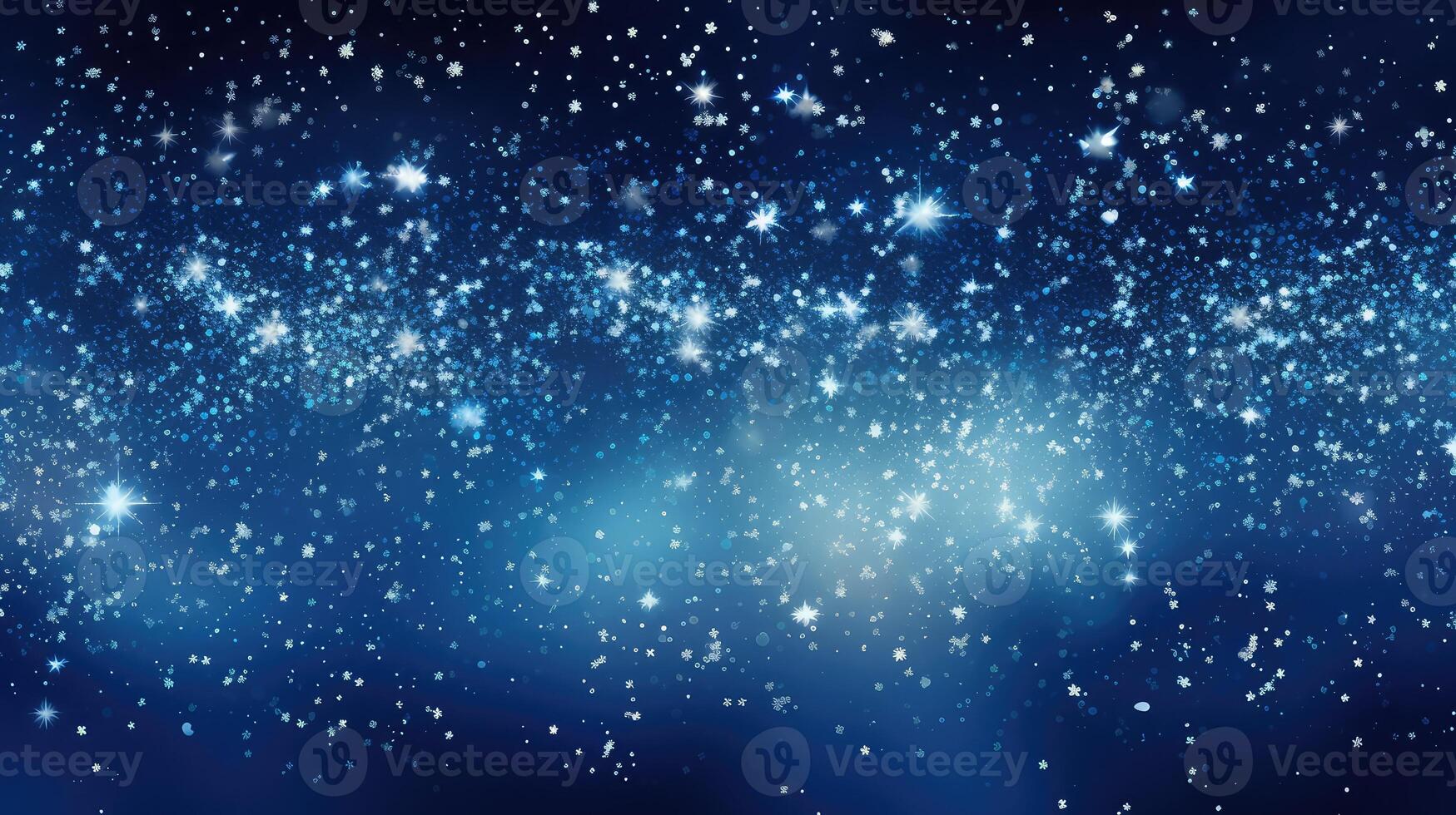 mesmerizing blue background with white stars photo