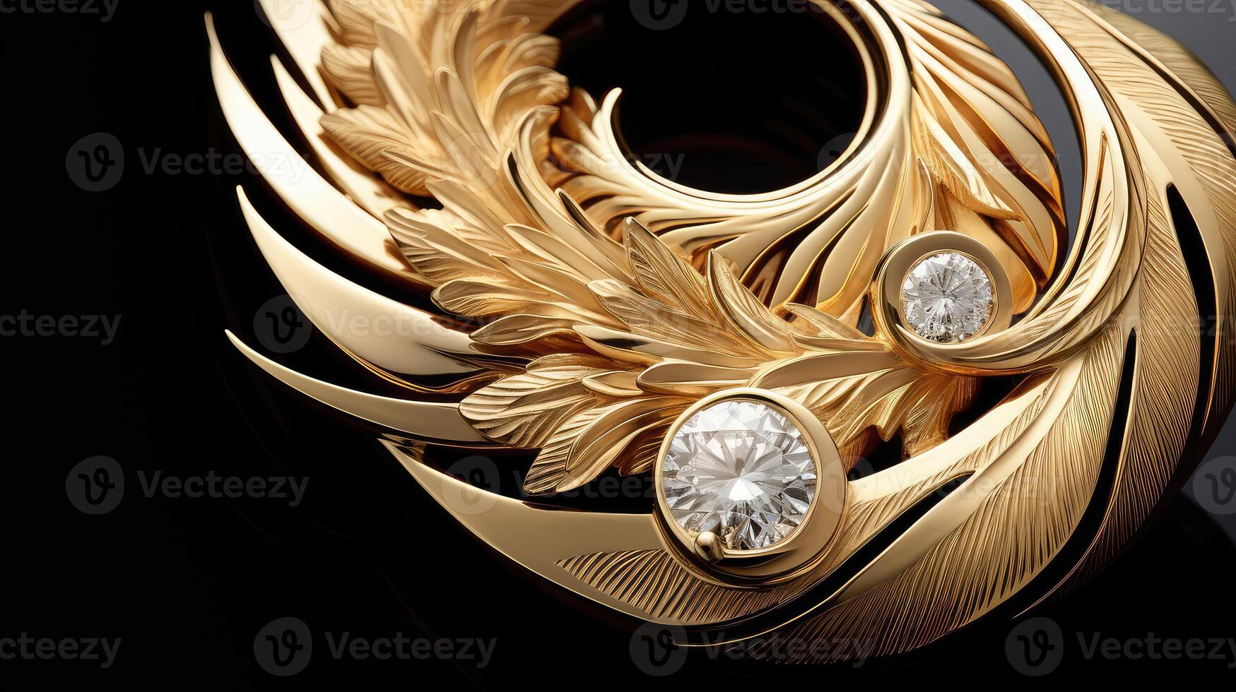 pendant gold doves photo