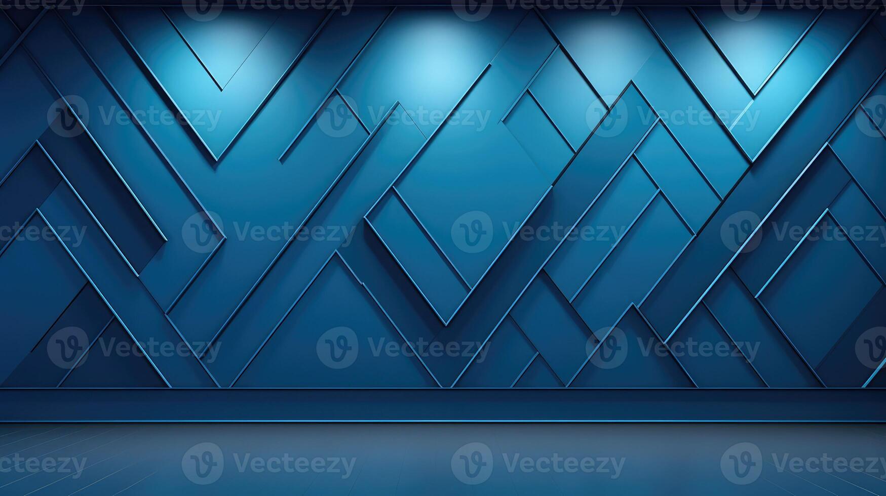 geometric blue background wall photo