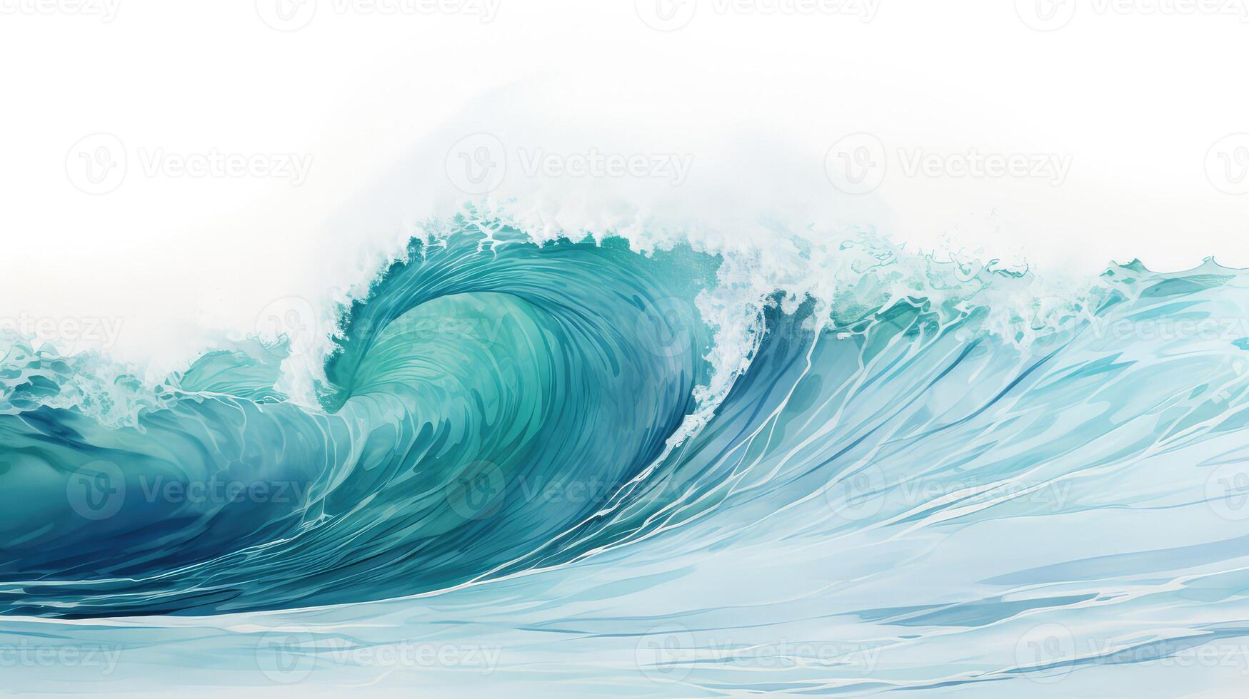 ocean wave white background photo
