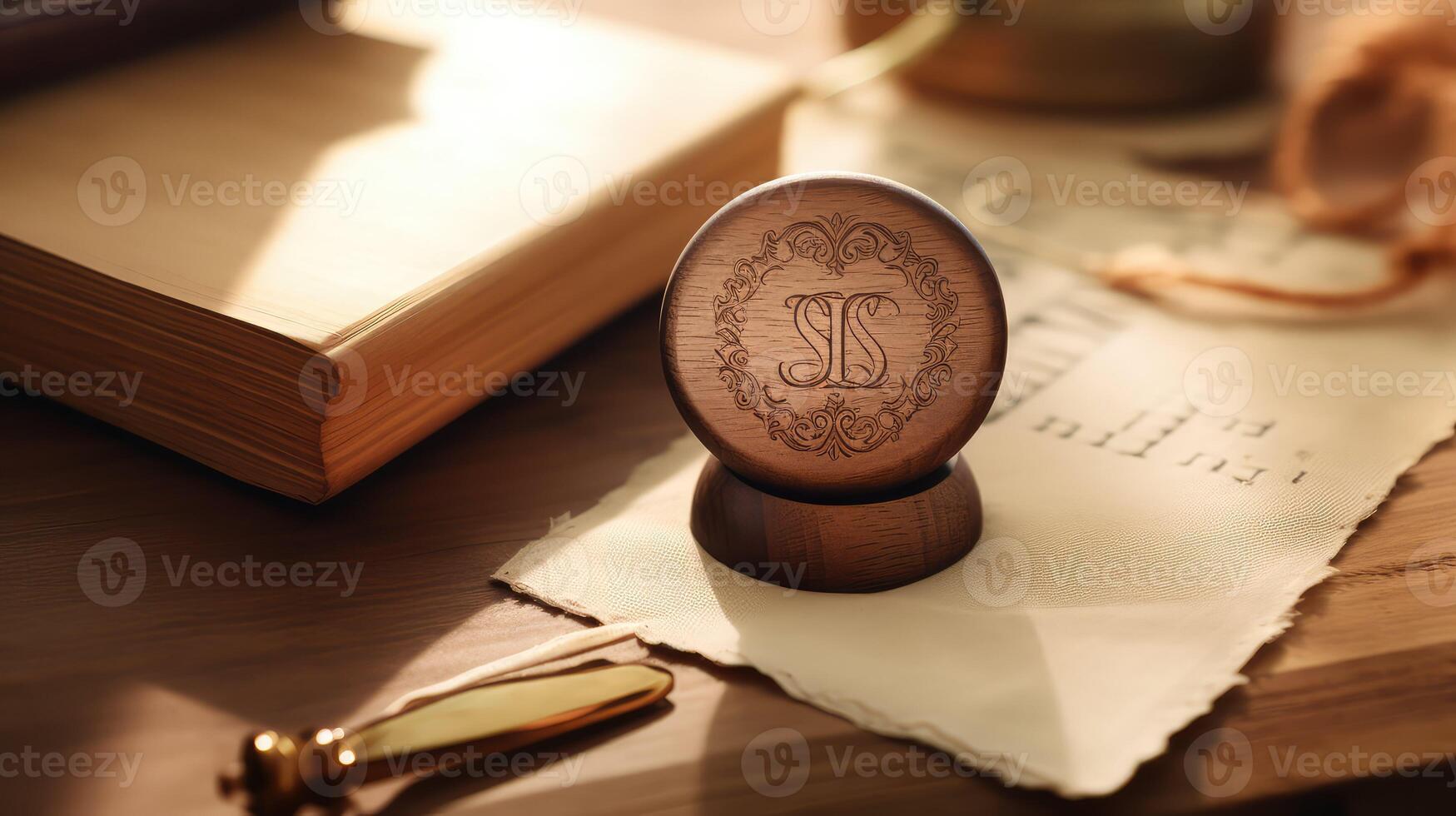 personalized wooden stamp photo