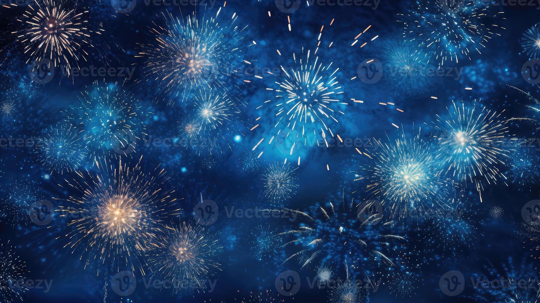 sky blue bursts photo