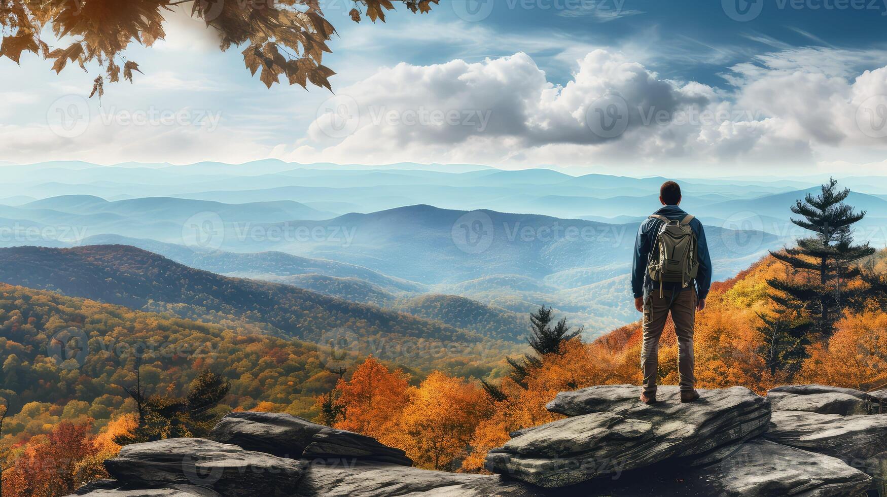 view blue ridge fall photo