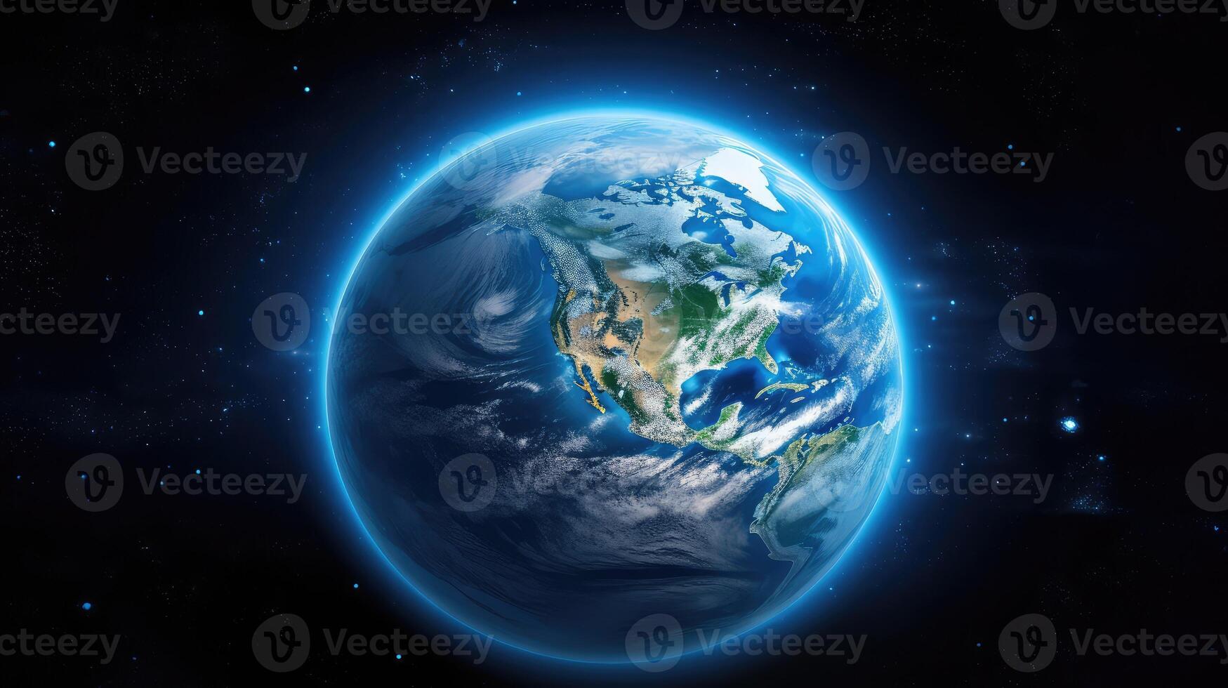 planet blue earth photo
