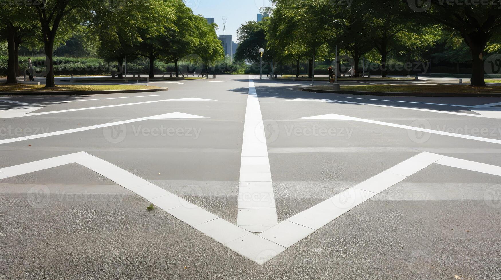 park white chalk arrows photo
