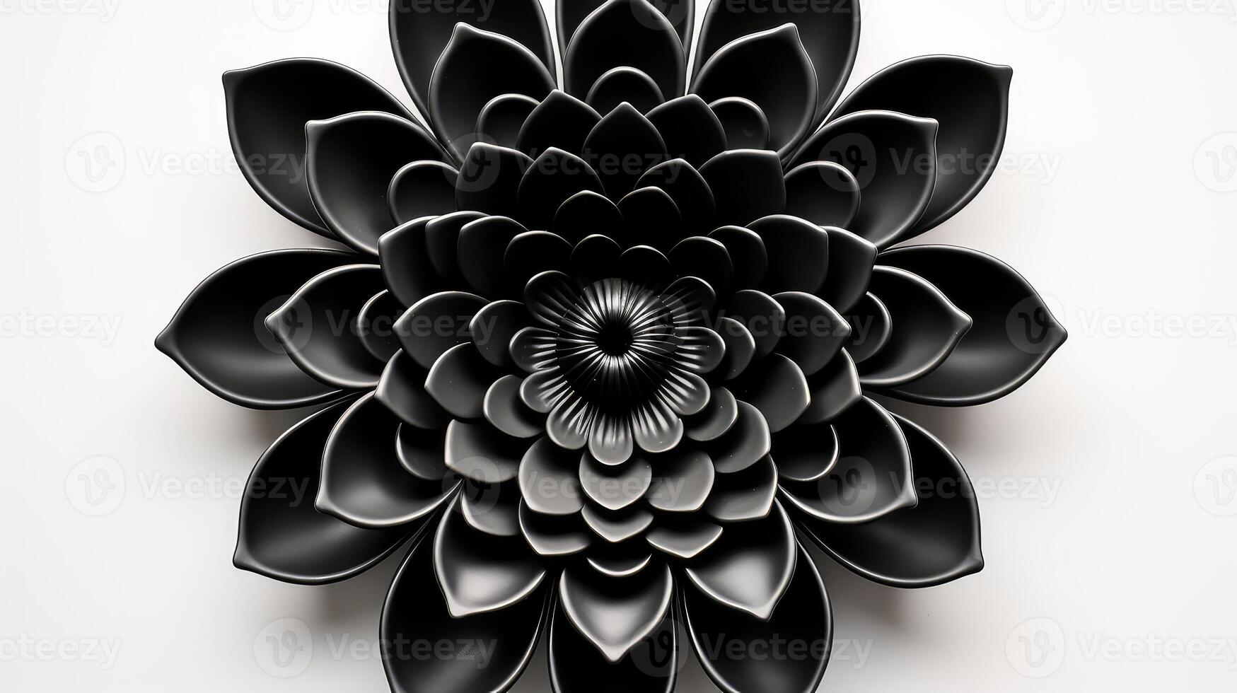 circular black vase photo