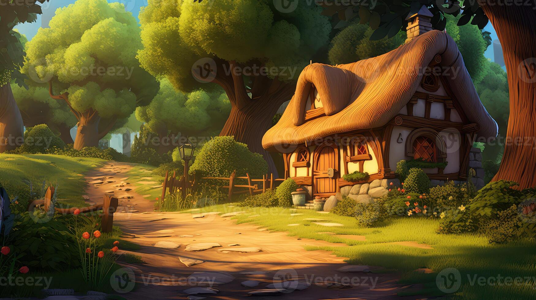 thatched clip art house photo