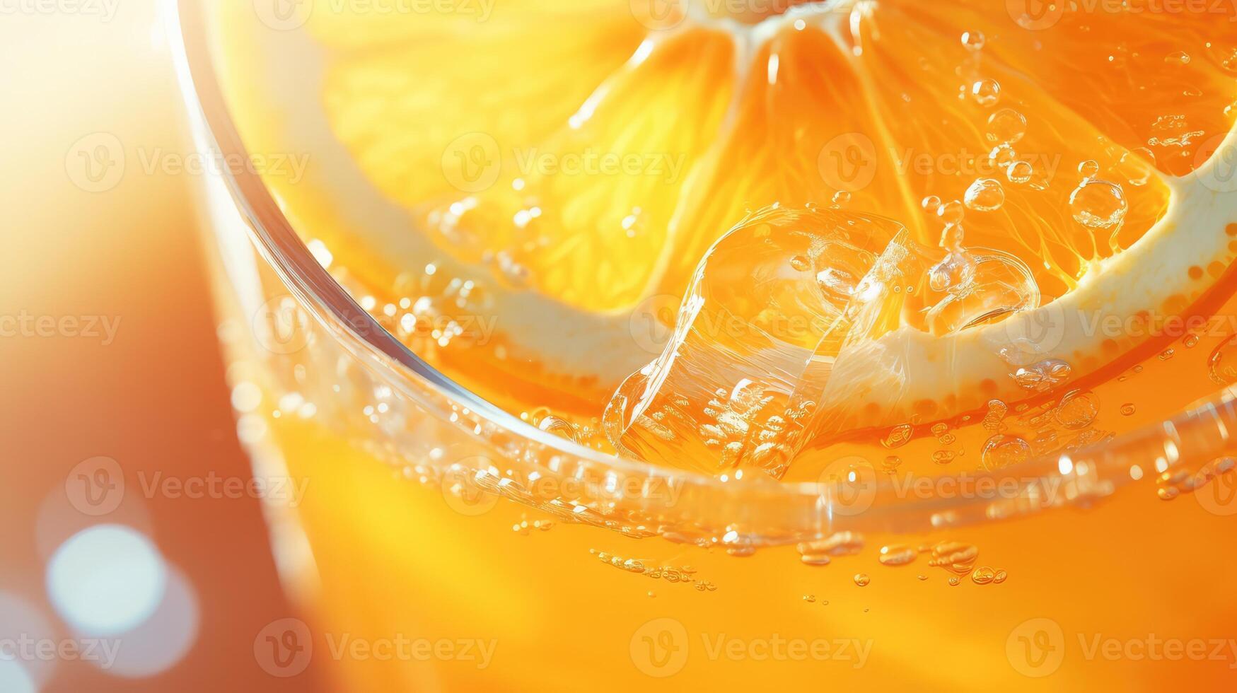 glass orange water color photo