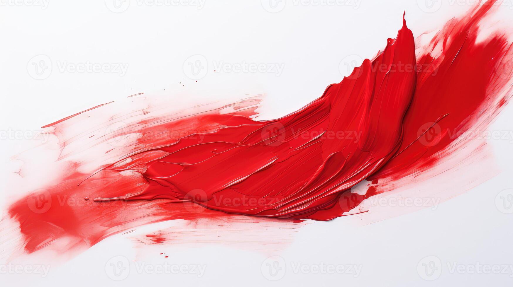 smudged red paint brush stroke photo