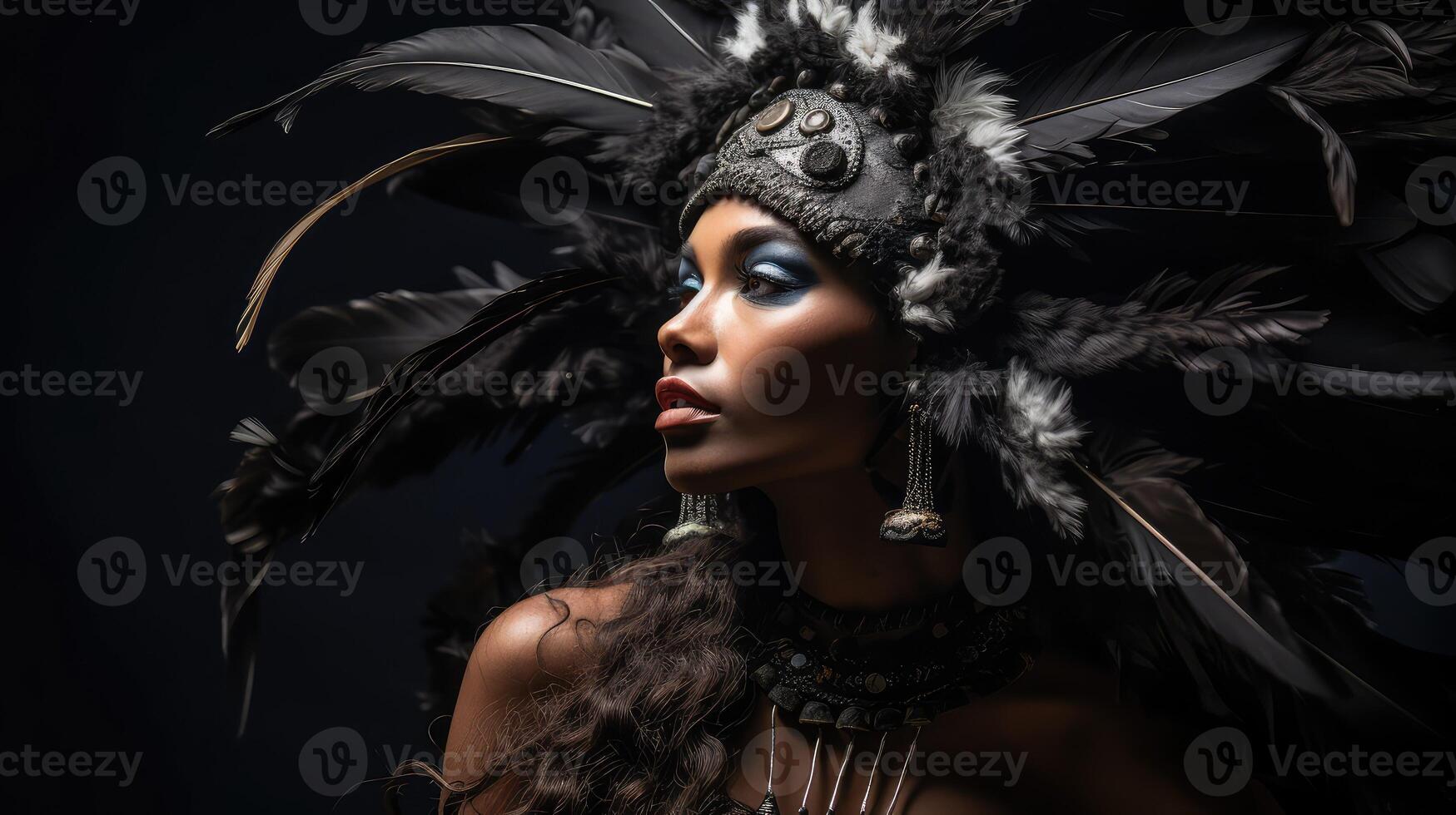 cultural black feathers photo