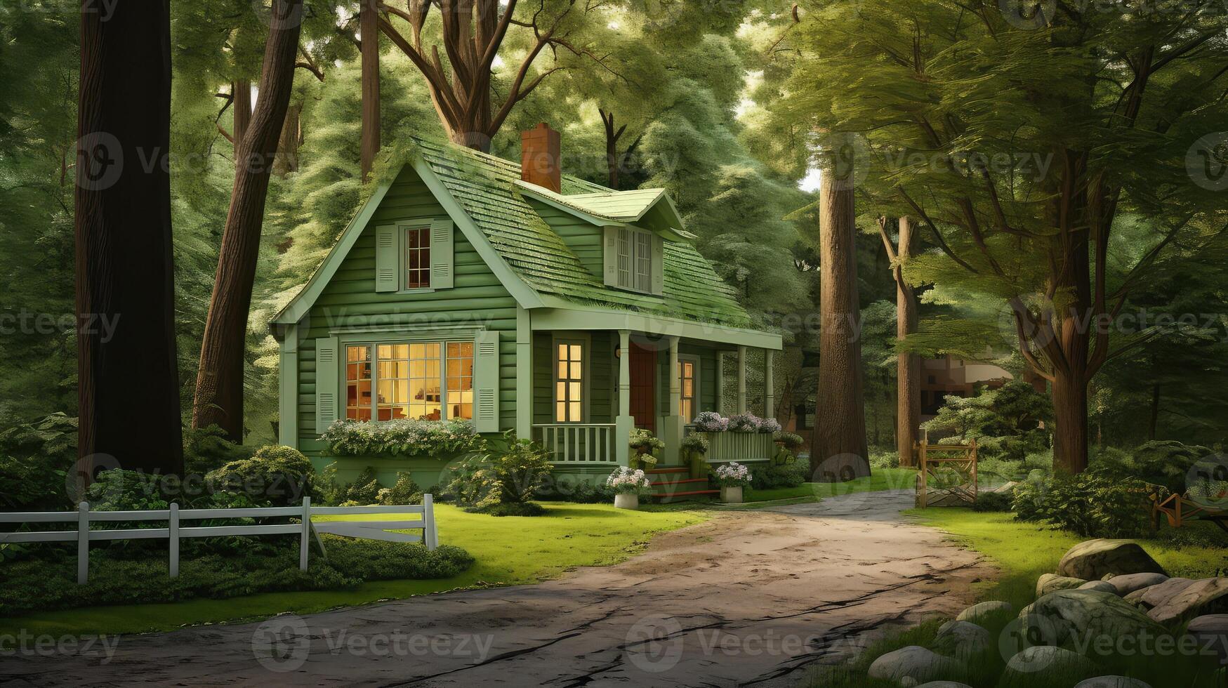 picturesque green pastel photo