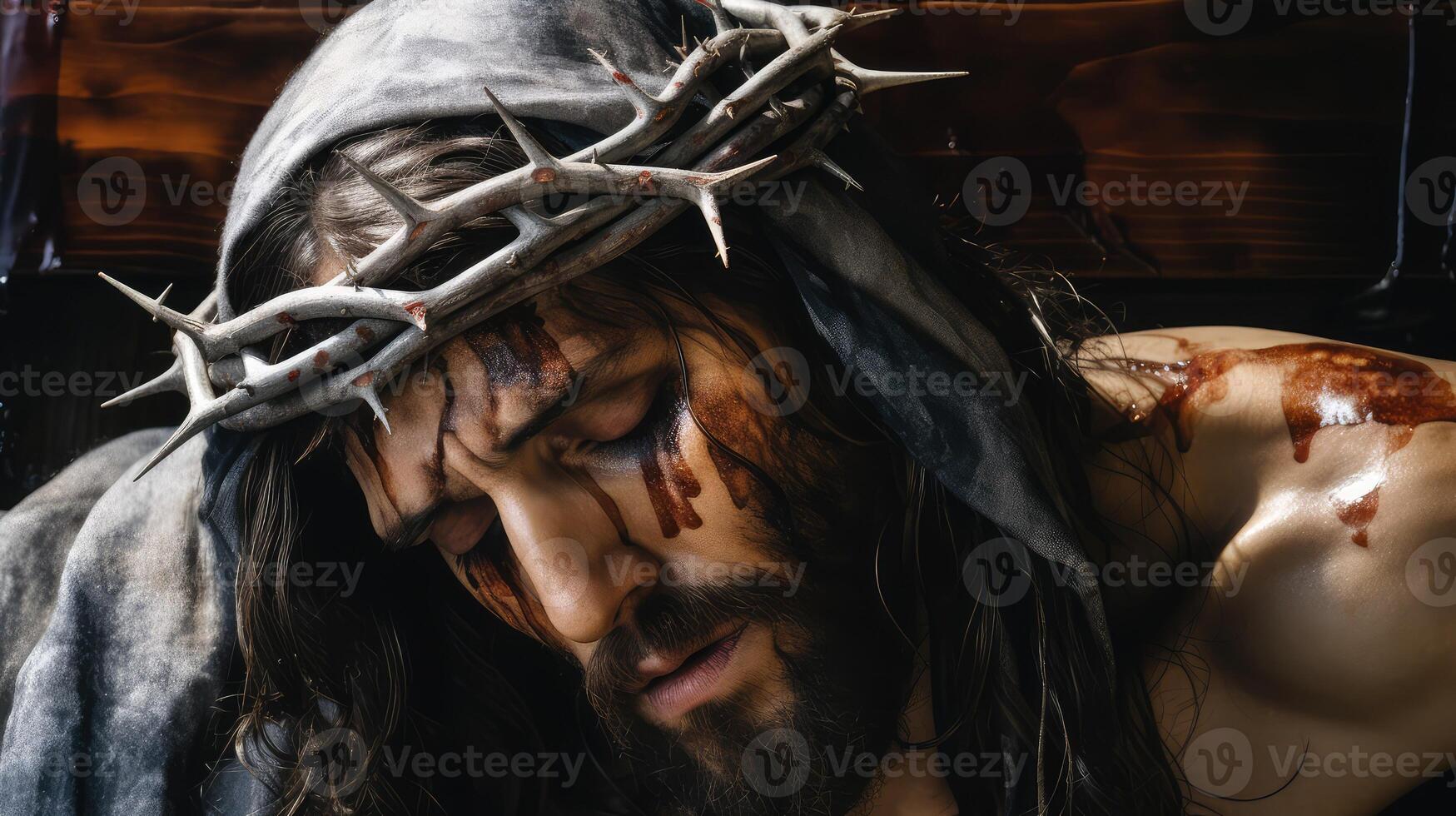panel christ stained glass photo