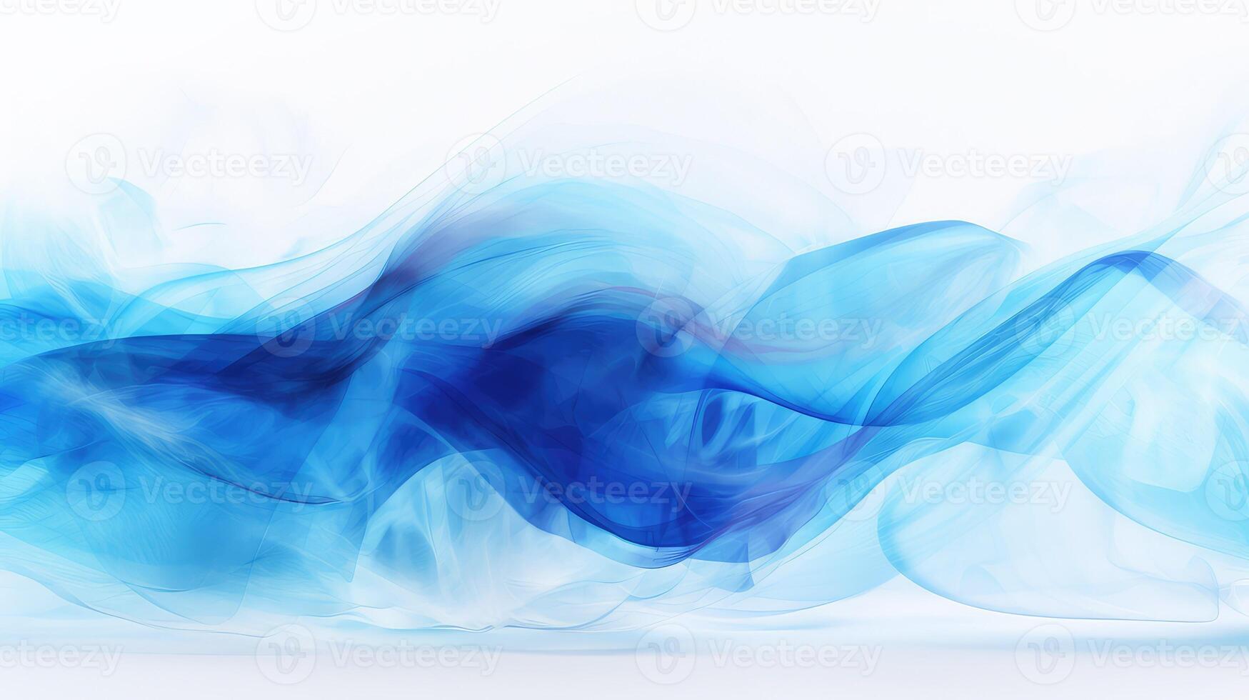 dynamic abstract blue waves photo