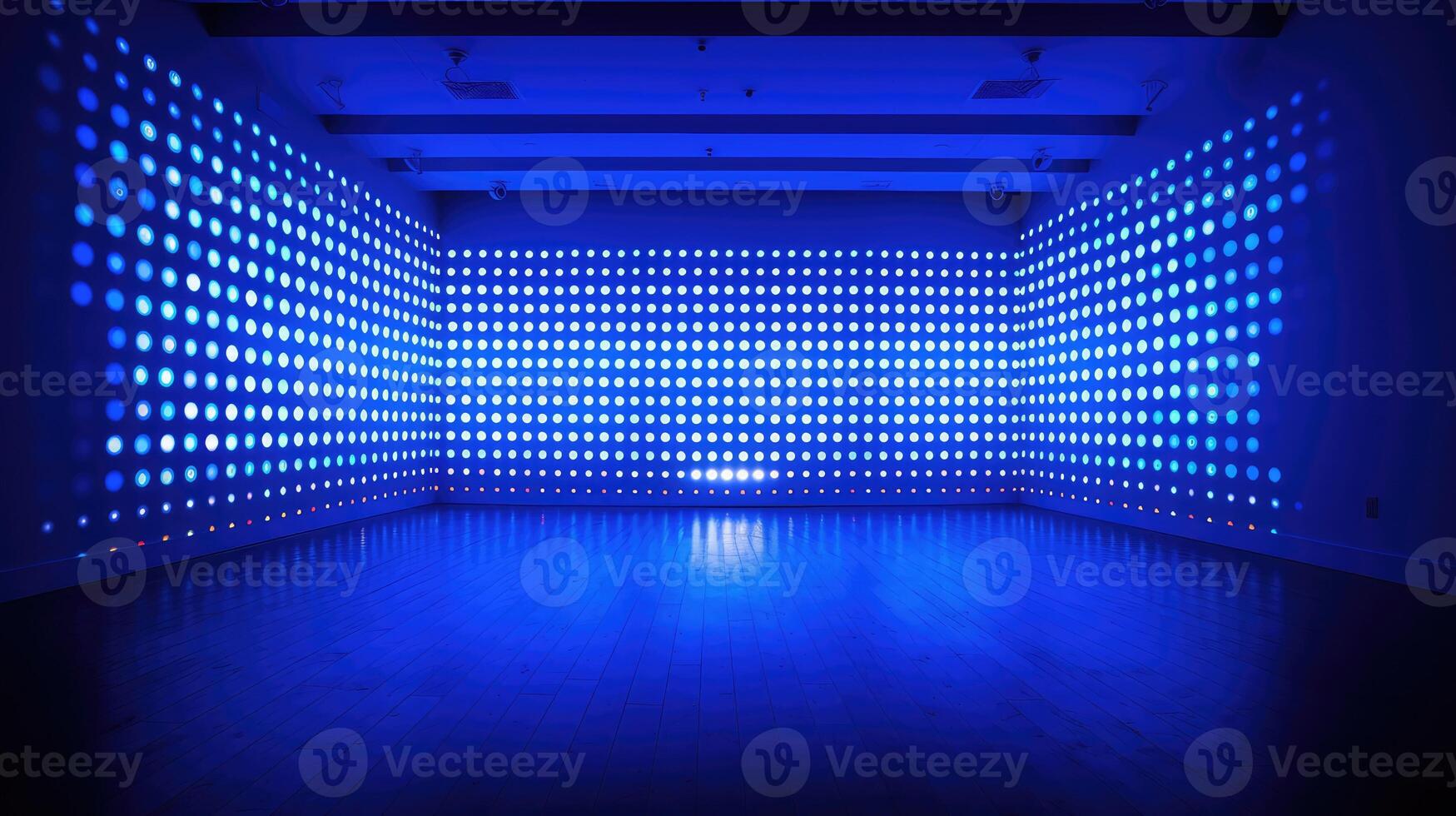 projection blue halftone dots photo