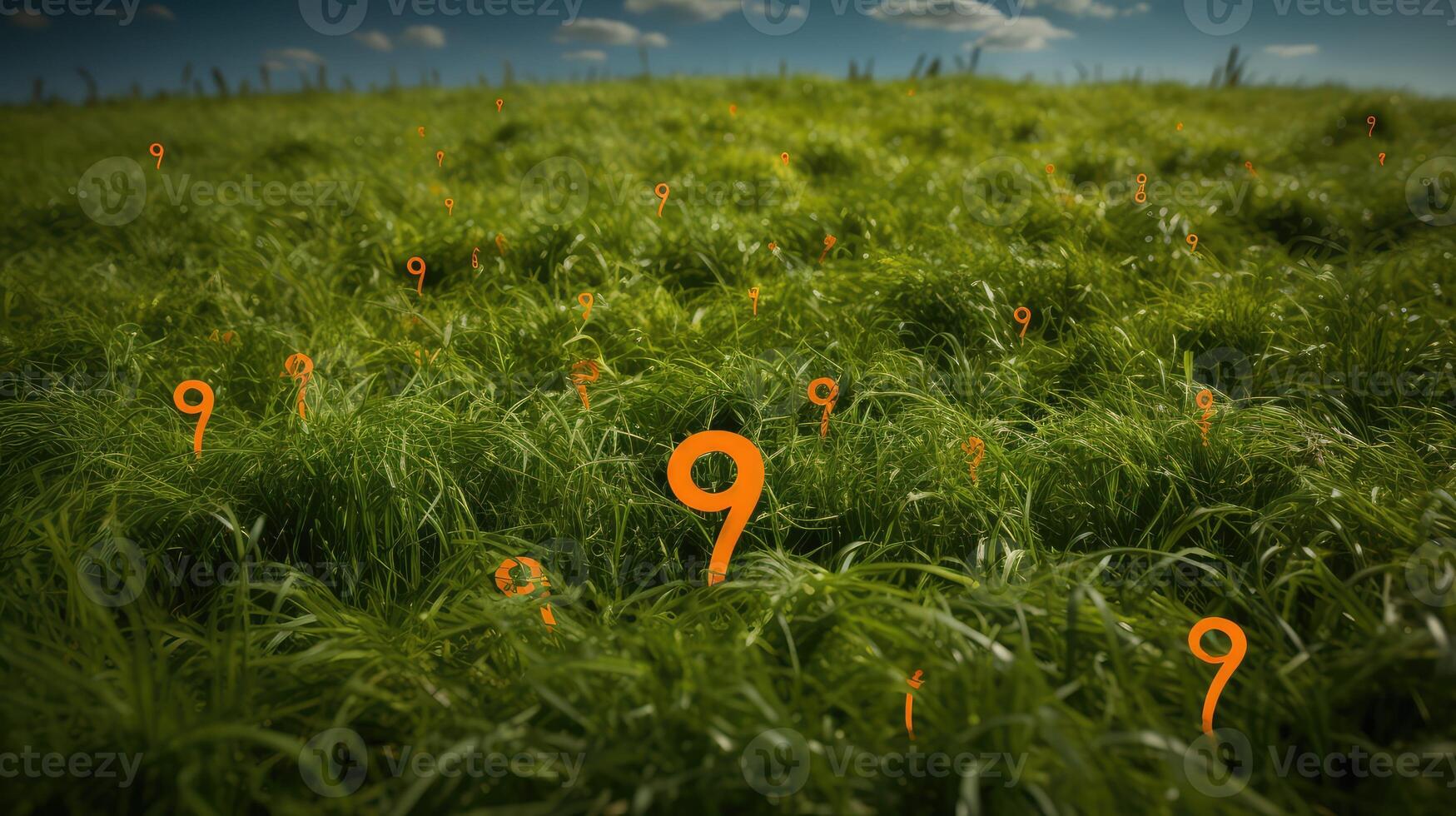 field question mark orange photo