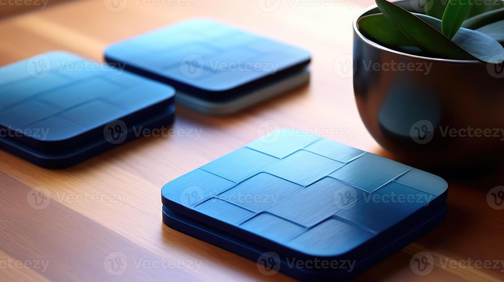sky blue geometric gradient photo