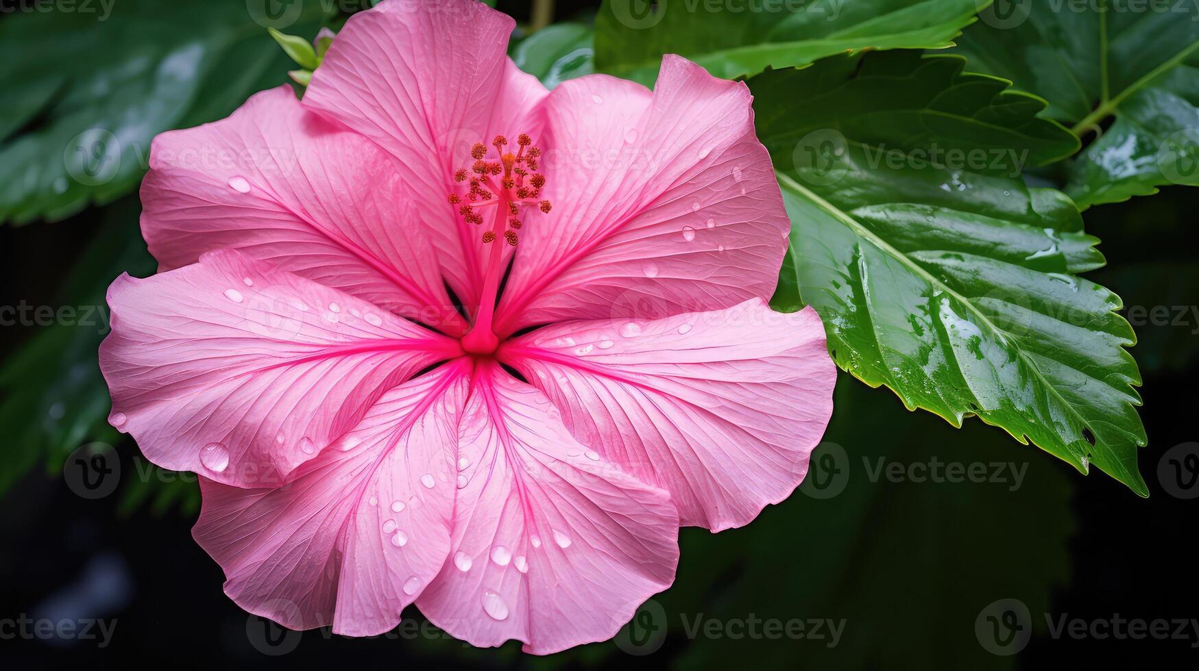 vibrant 6 leaf flower photo