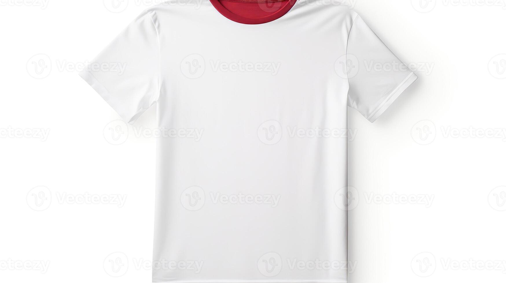 crewneck white tshirt template photo