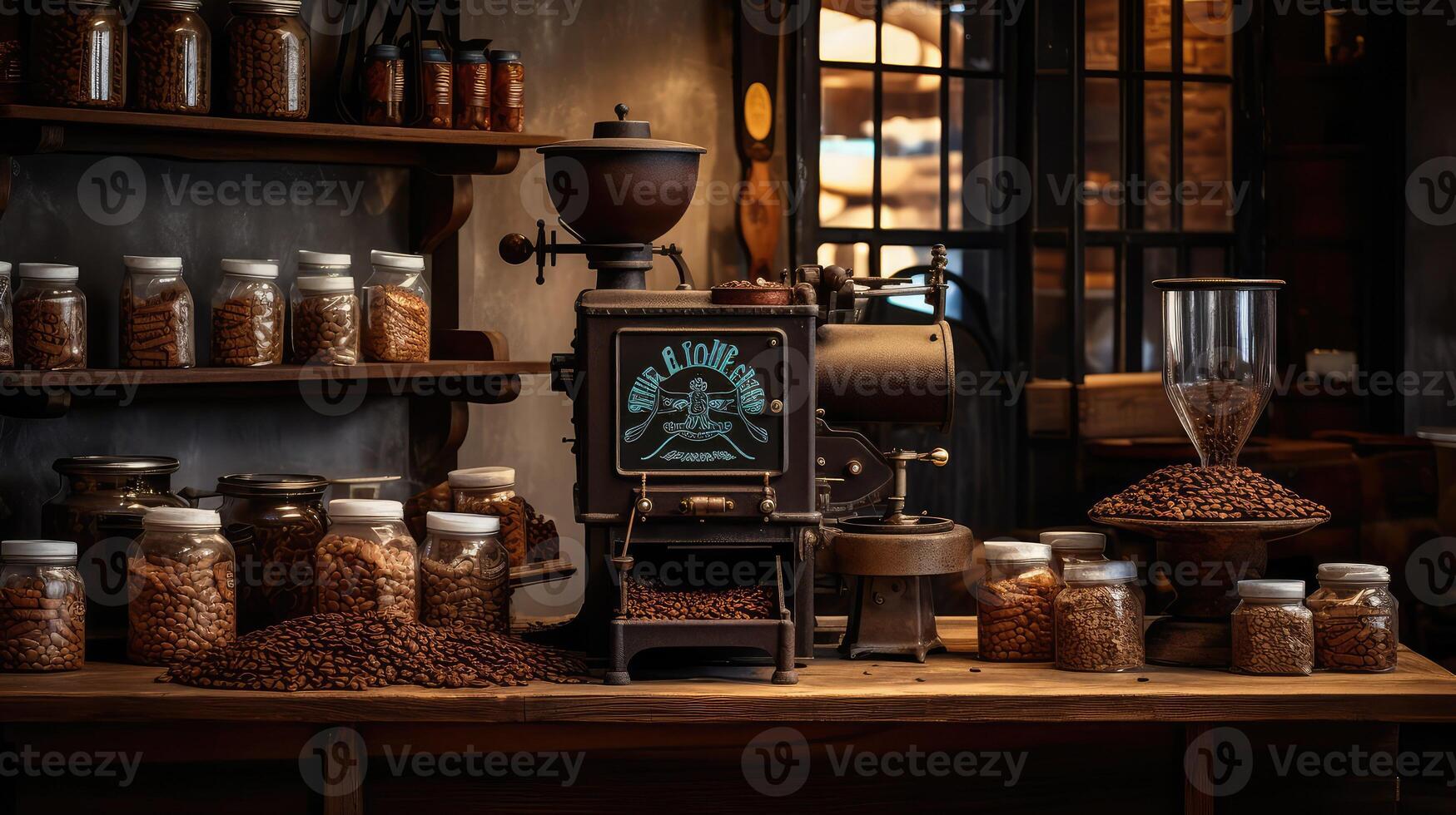 grind coffee and beans photo