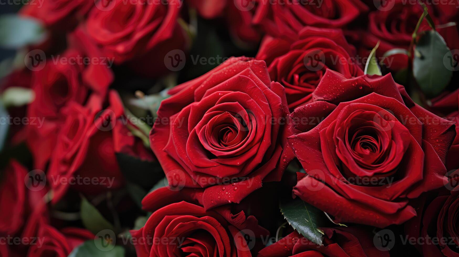 petals red rose bouquet photo