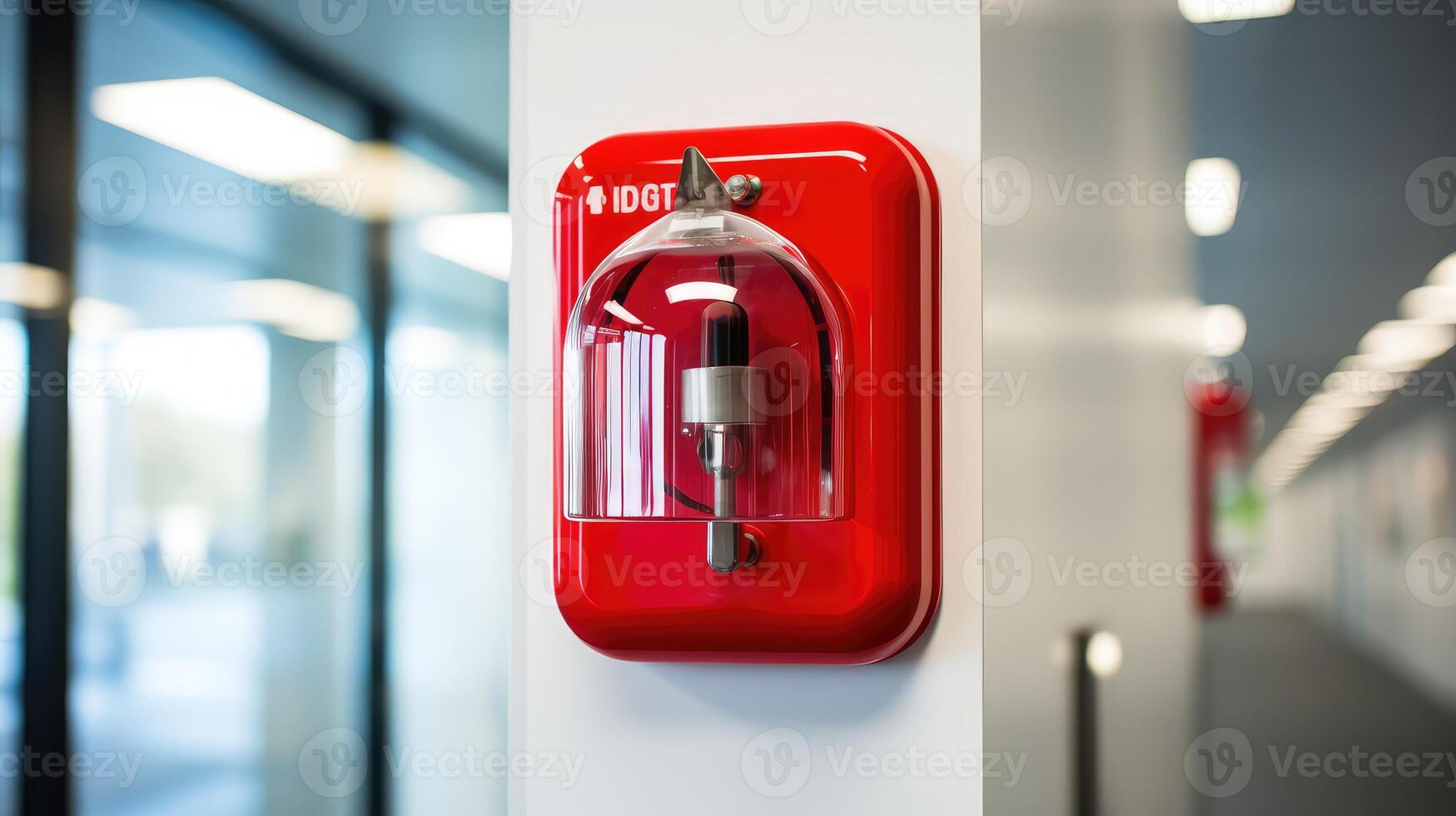 red fire alarm pull photo