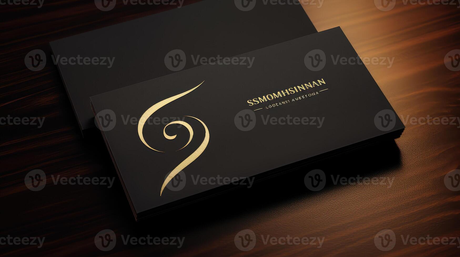 elegant business card black photo