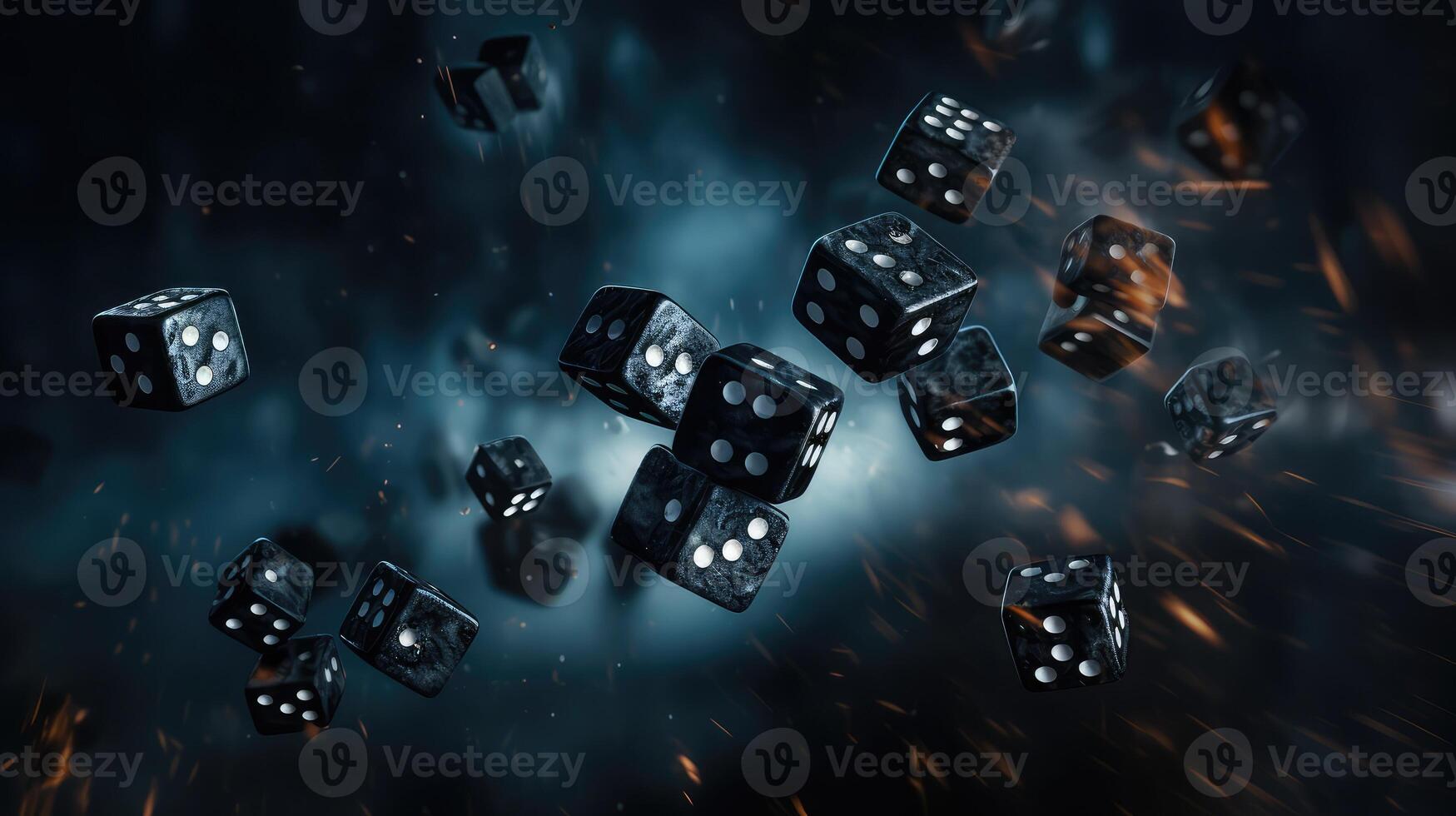 photo black dice