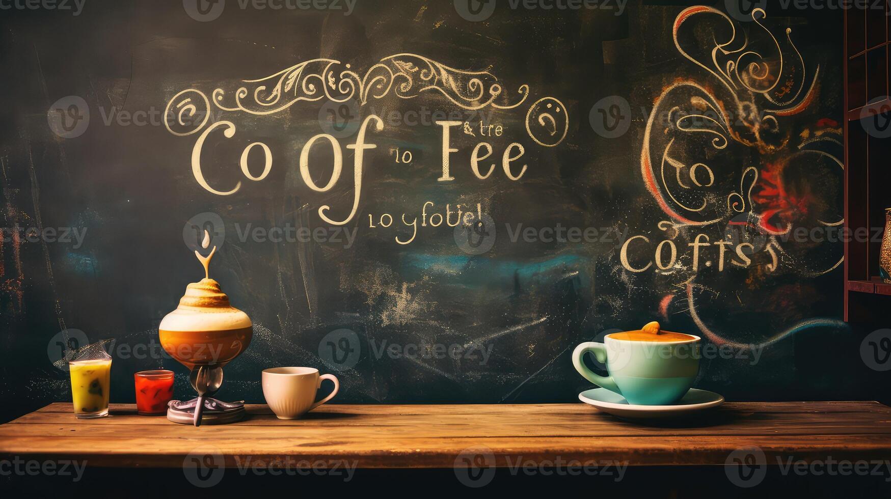 quote coffee chalk board photo