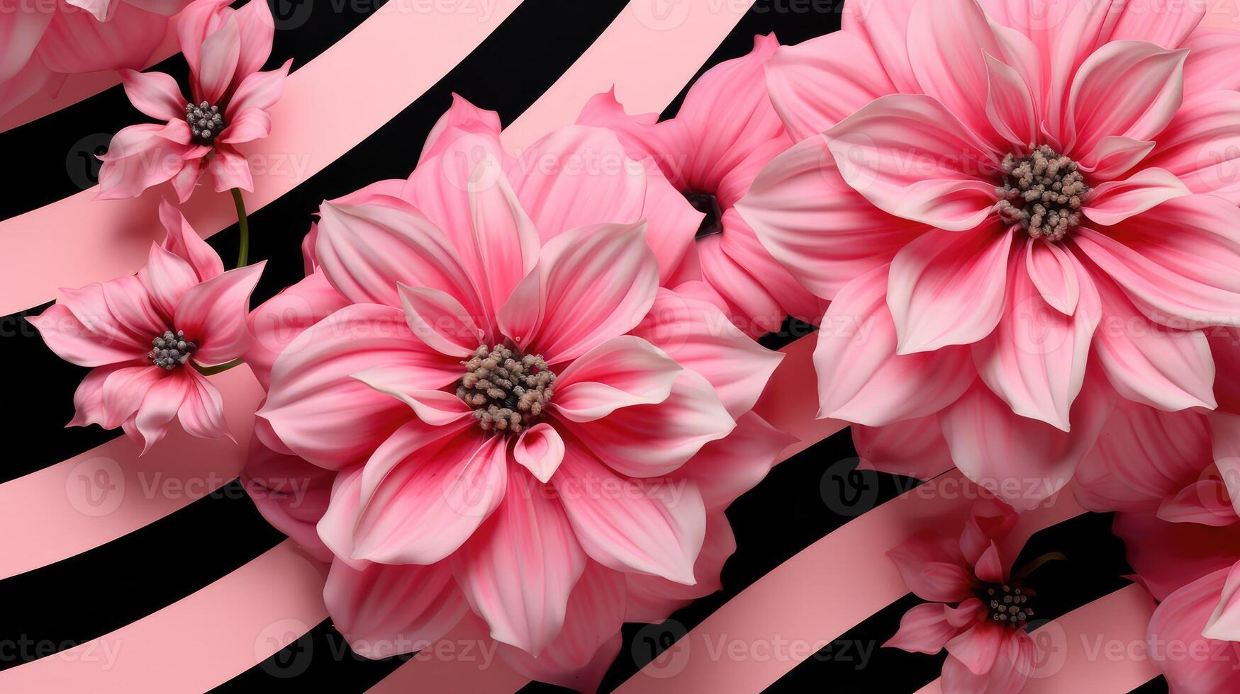 colorful striped pink and black lines background photo