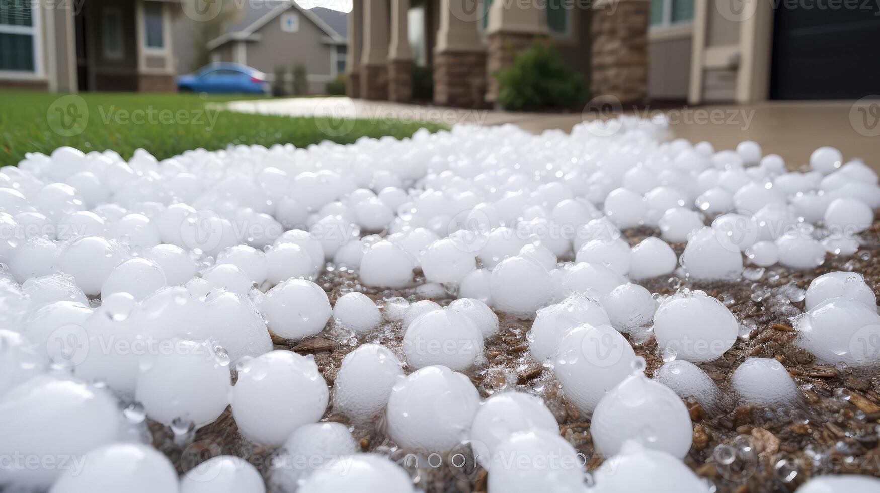 close hail house photo