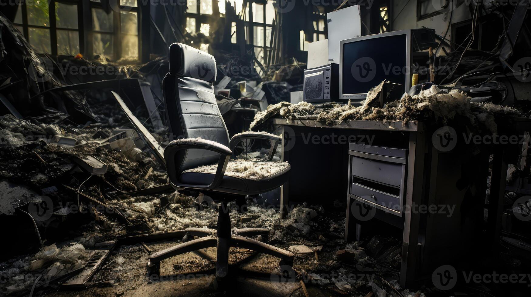 shabby horrible office photo