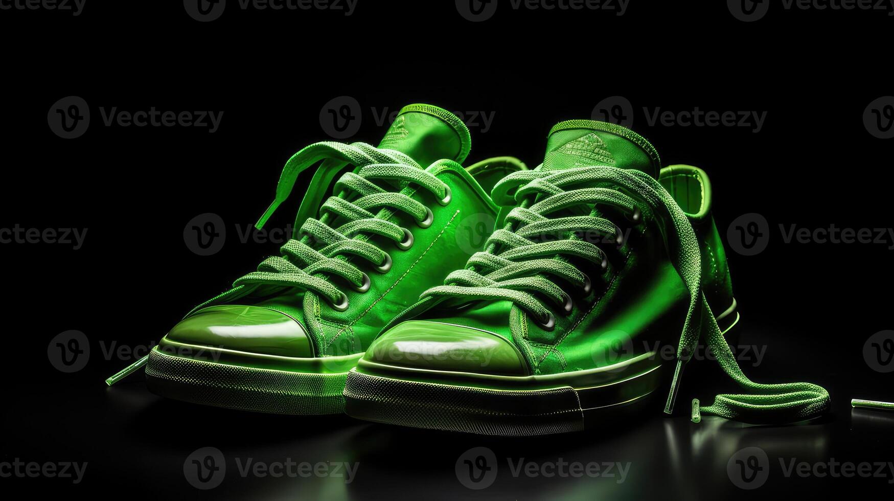 fashion green sneakers photo