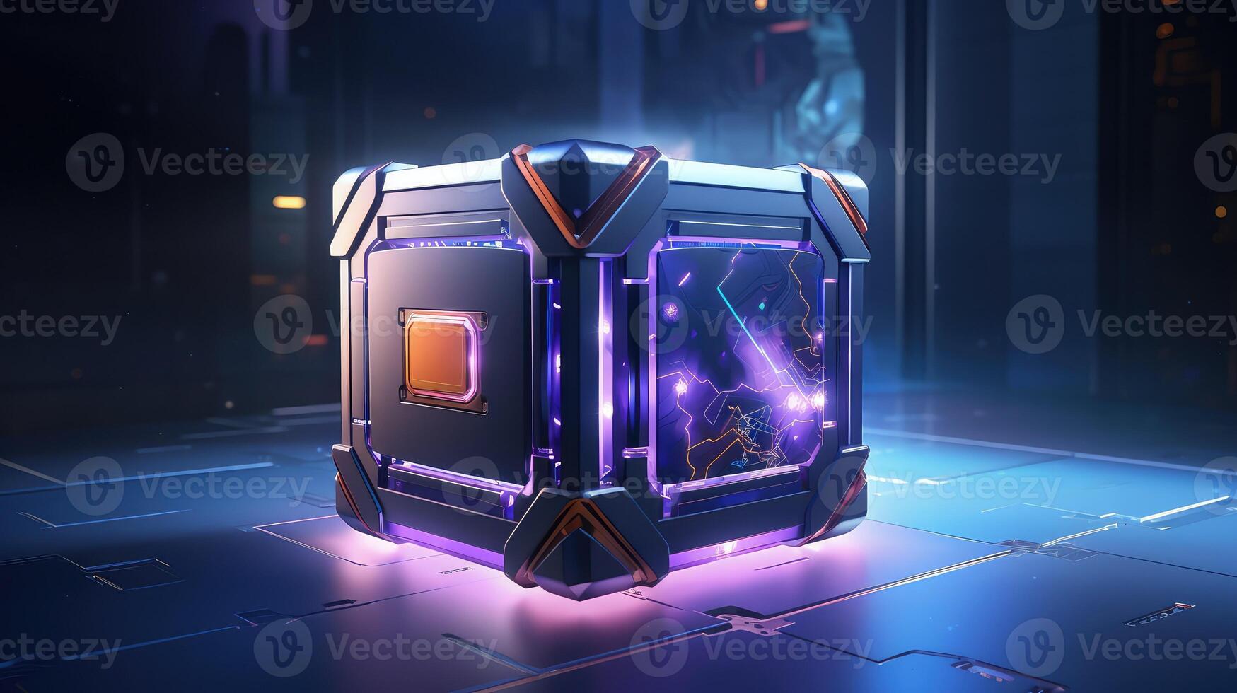 metallic box illustration photo