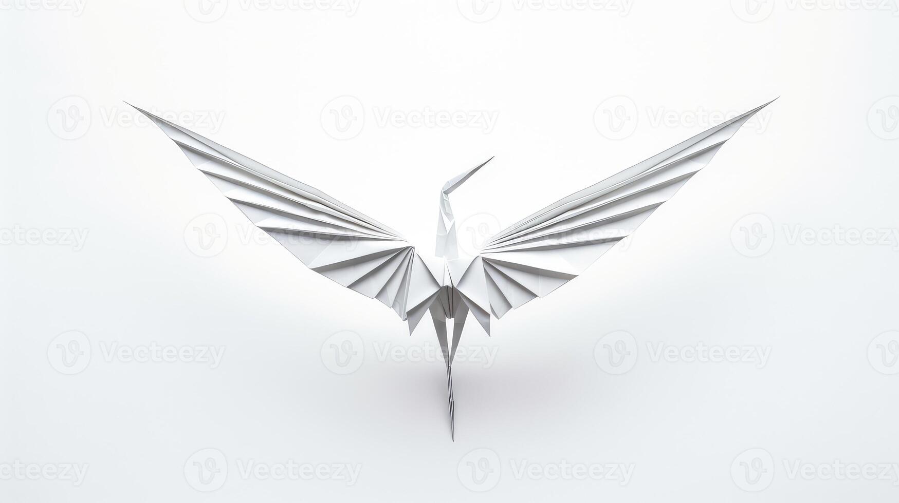 crane paper white background photo