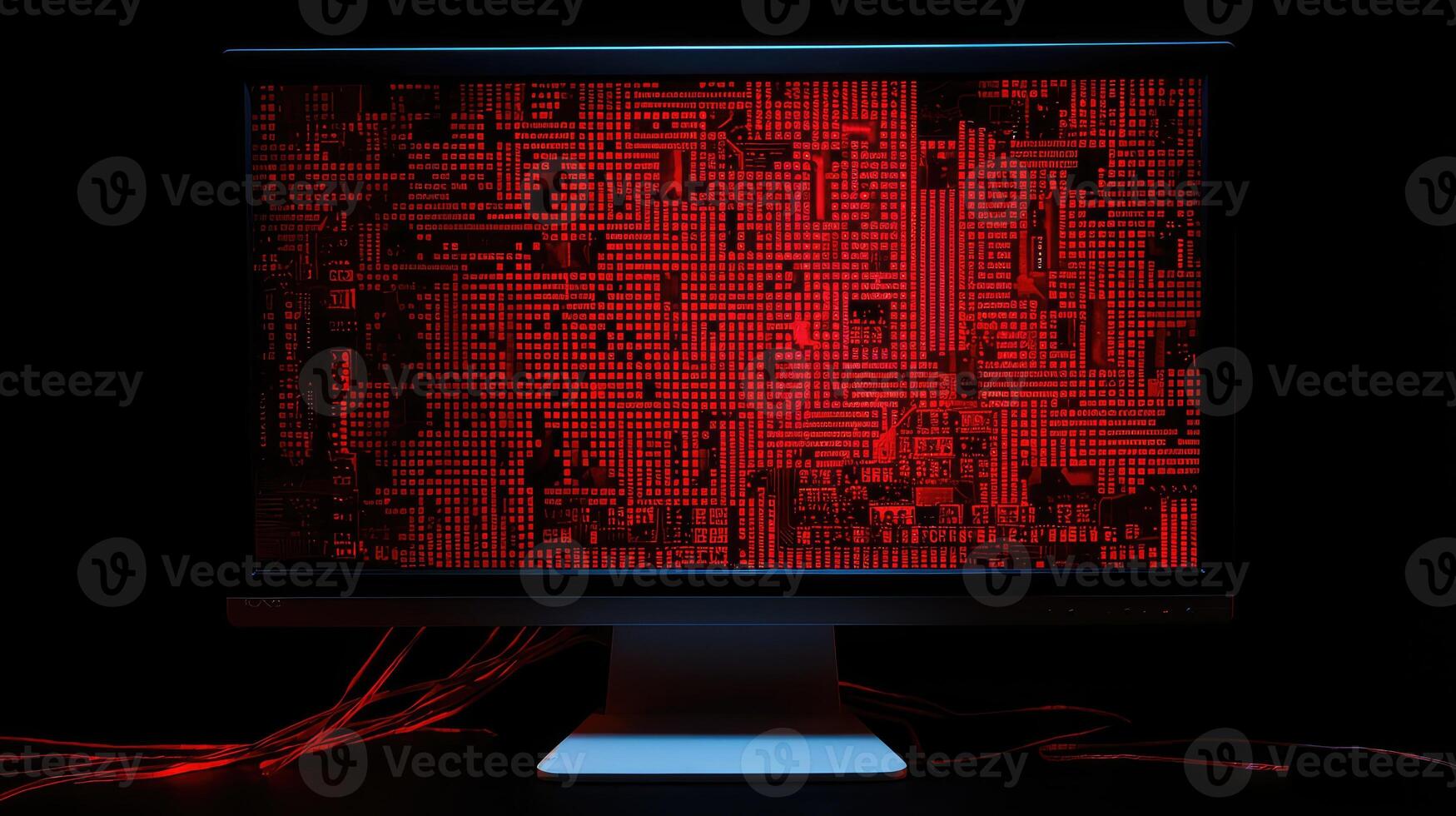 display red pixels photo