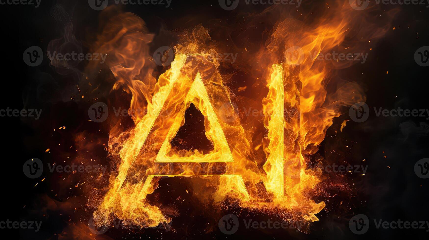 flames letters fire photo