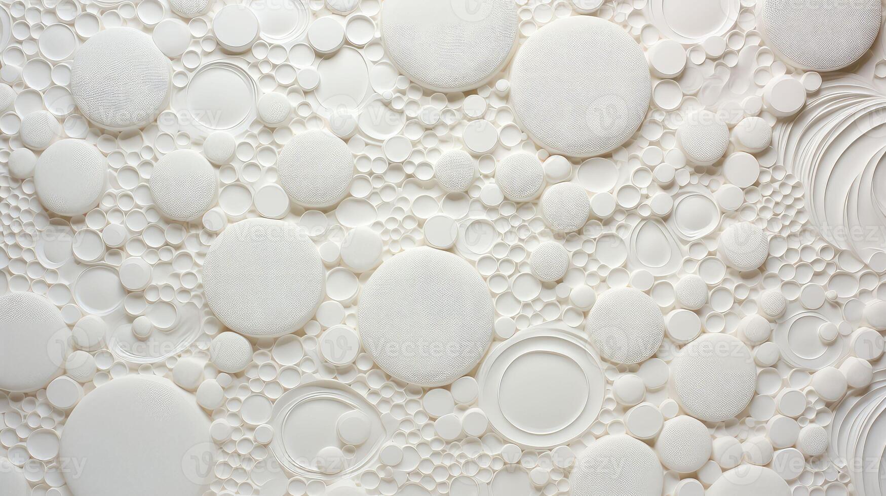 overlapping white background with circles photo