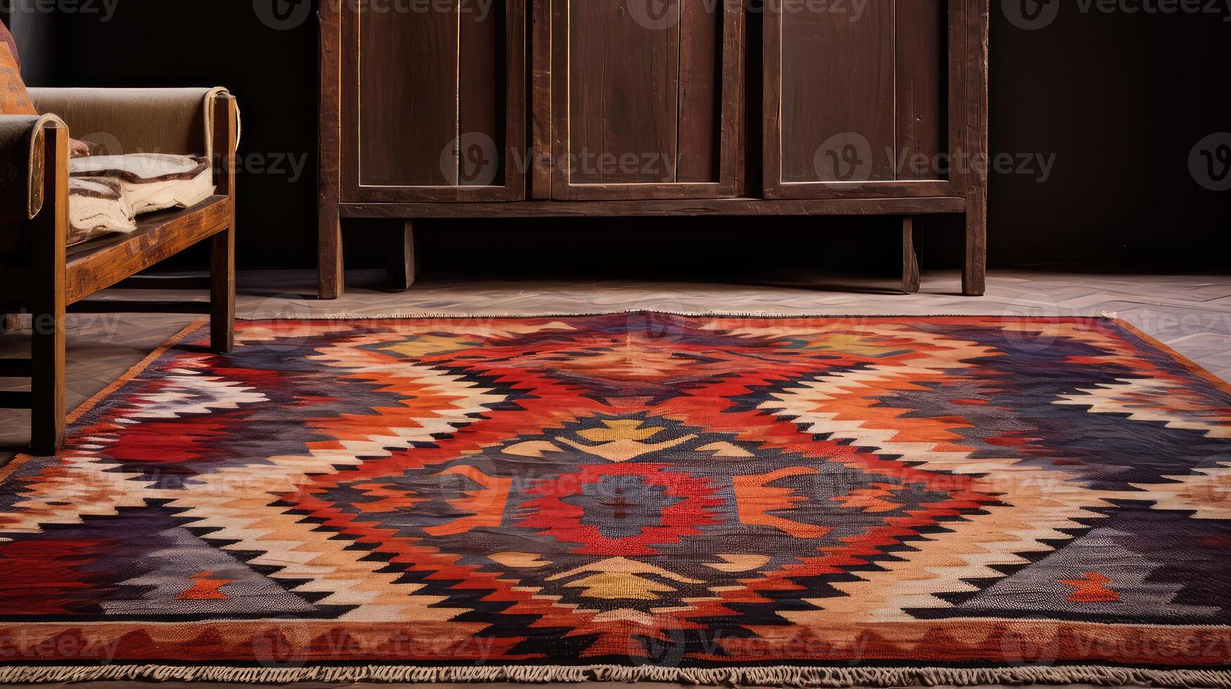 geometric rug texture photo