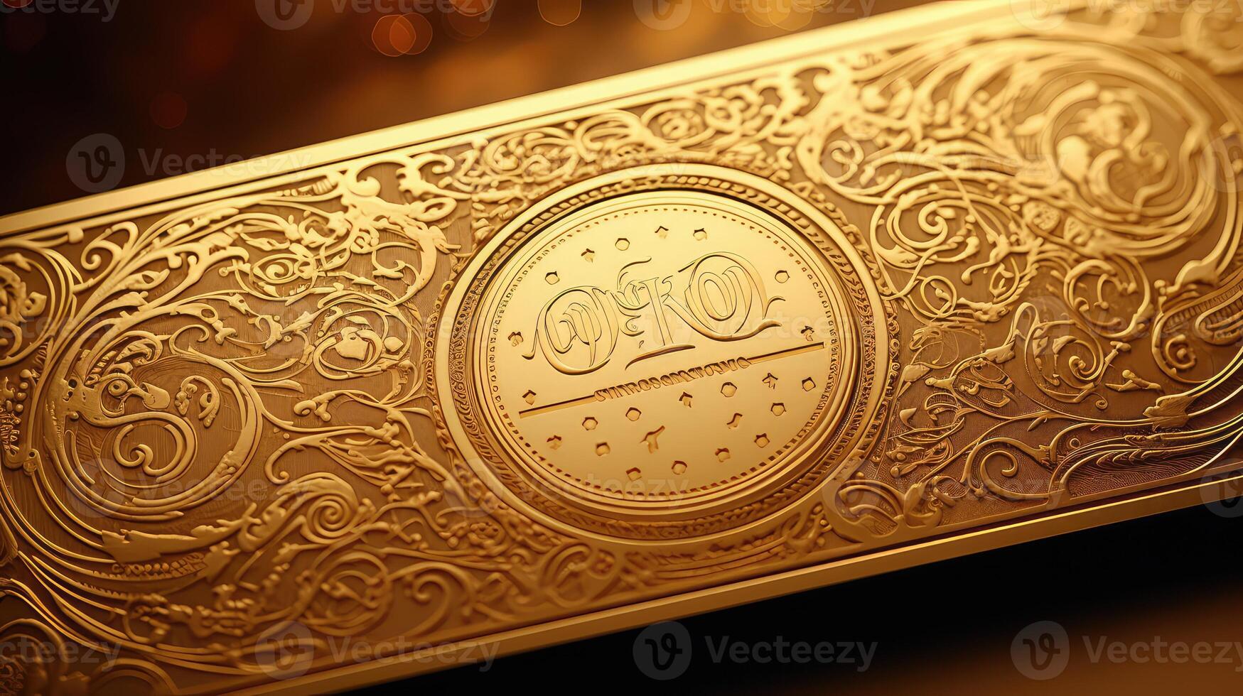 design gold coupon photo