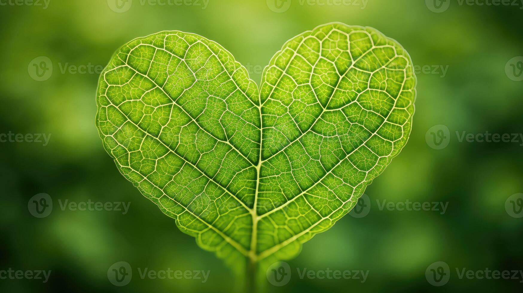 green leaf heart photo