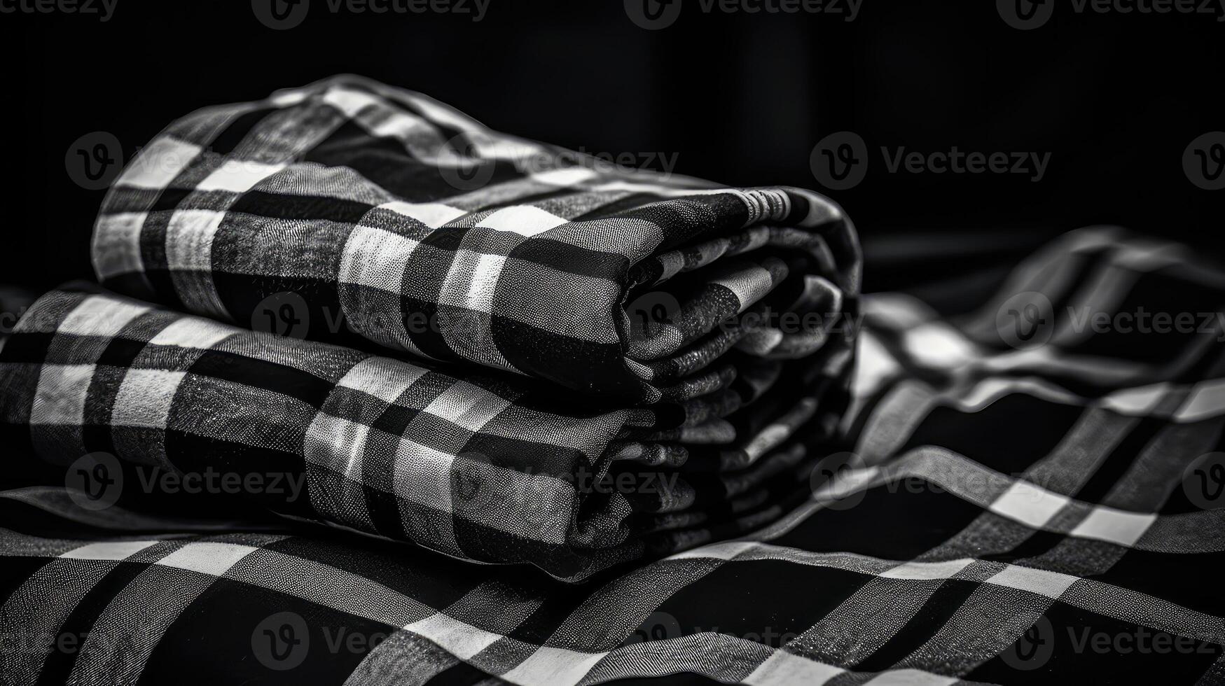 cozy black white flannel photo