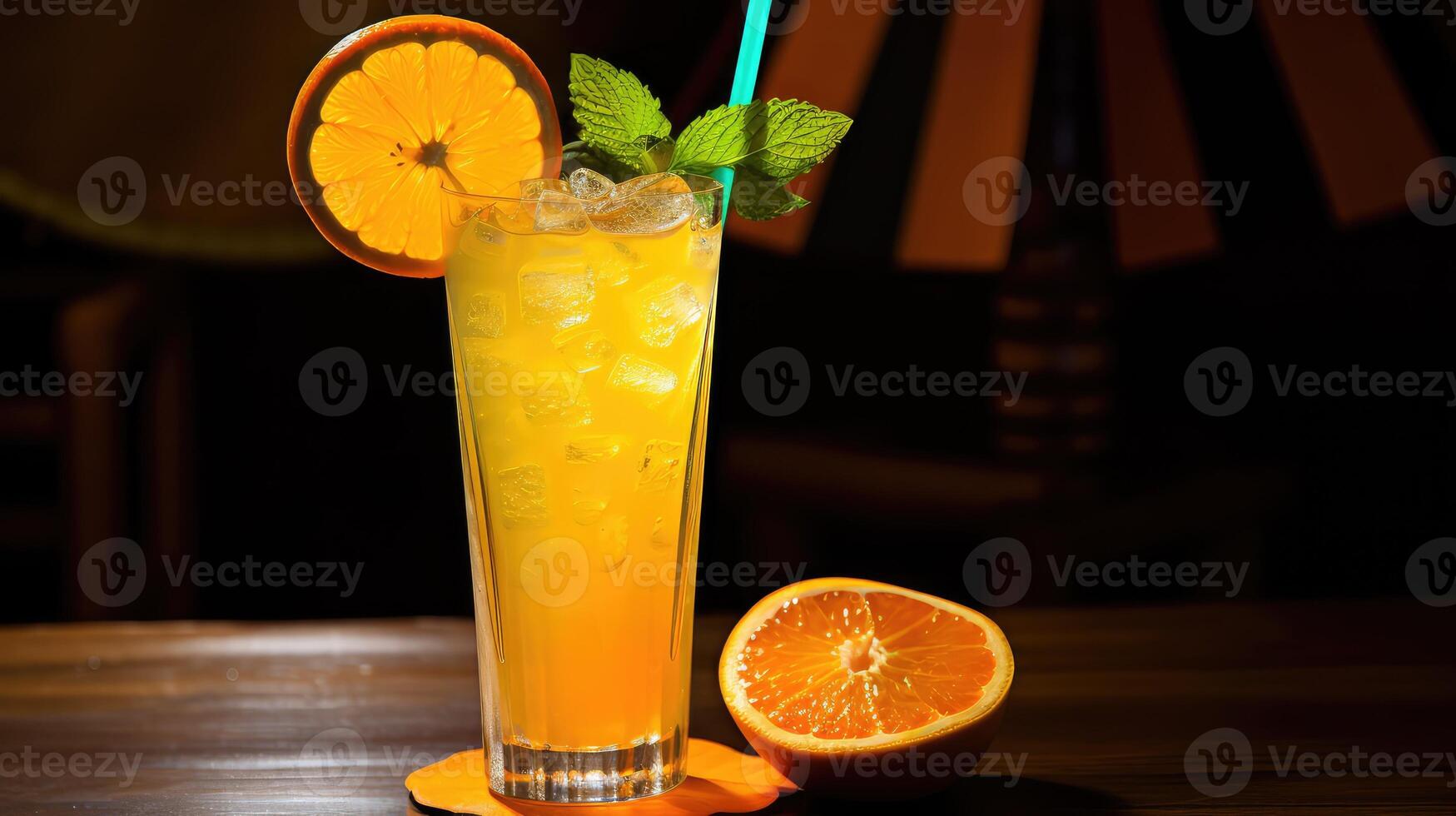 slice orange cocktail photo