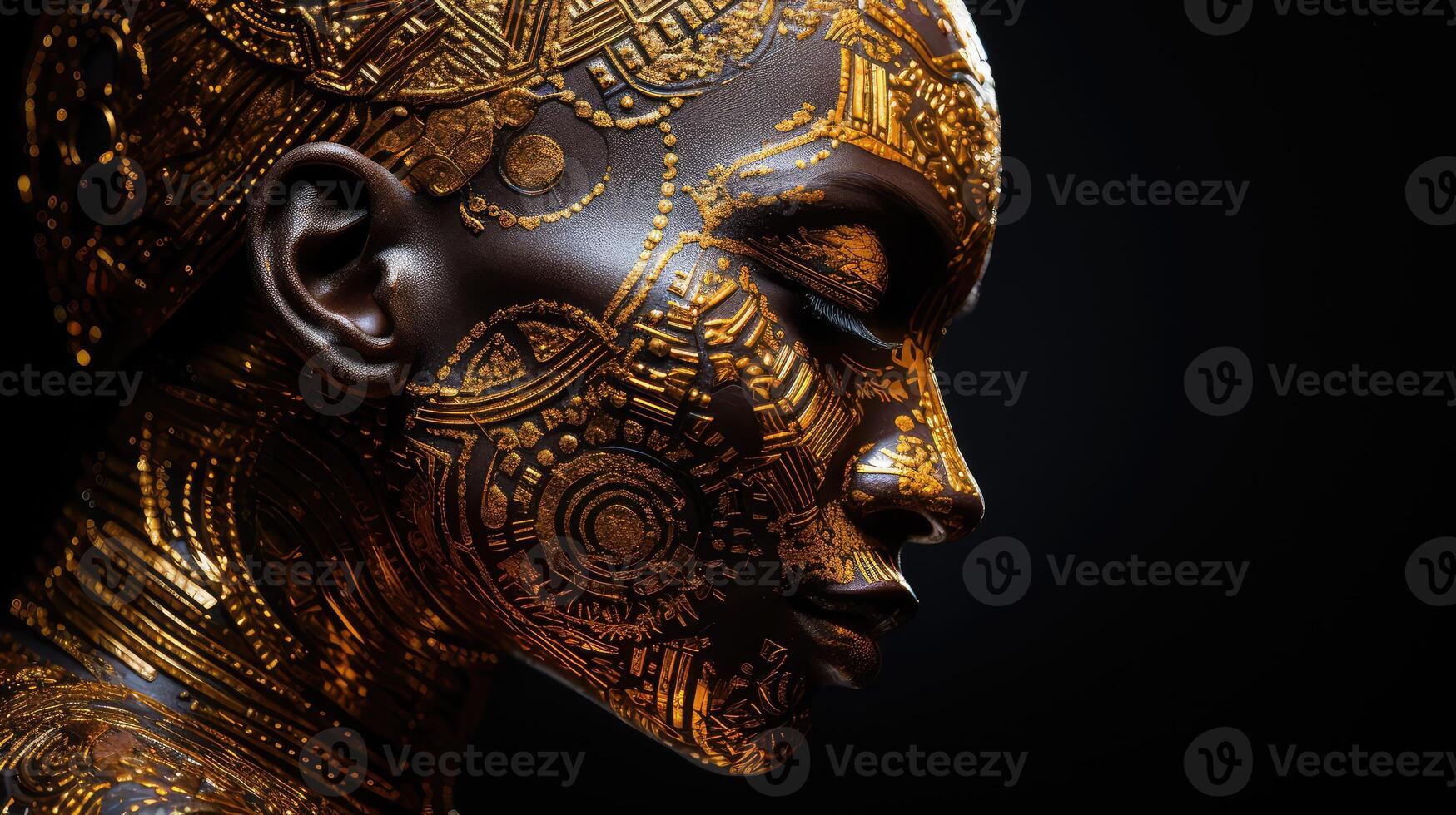 designs gold strokes photo